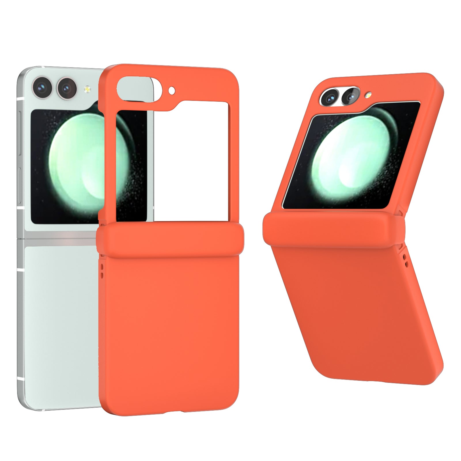 For Samsung Galaxy Z Flip6 5G Case Skin-touch PC Phone Cover with Hinge Protection