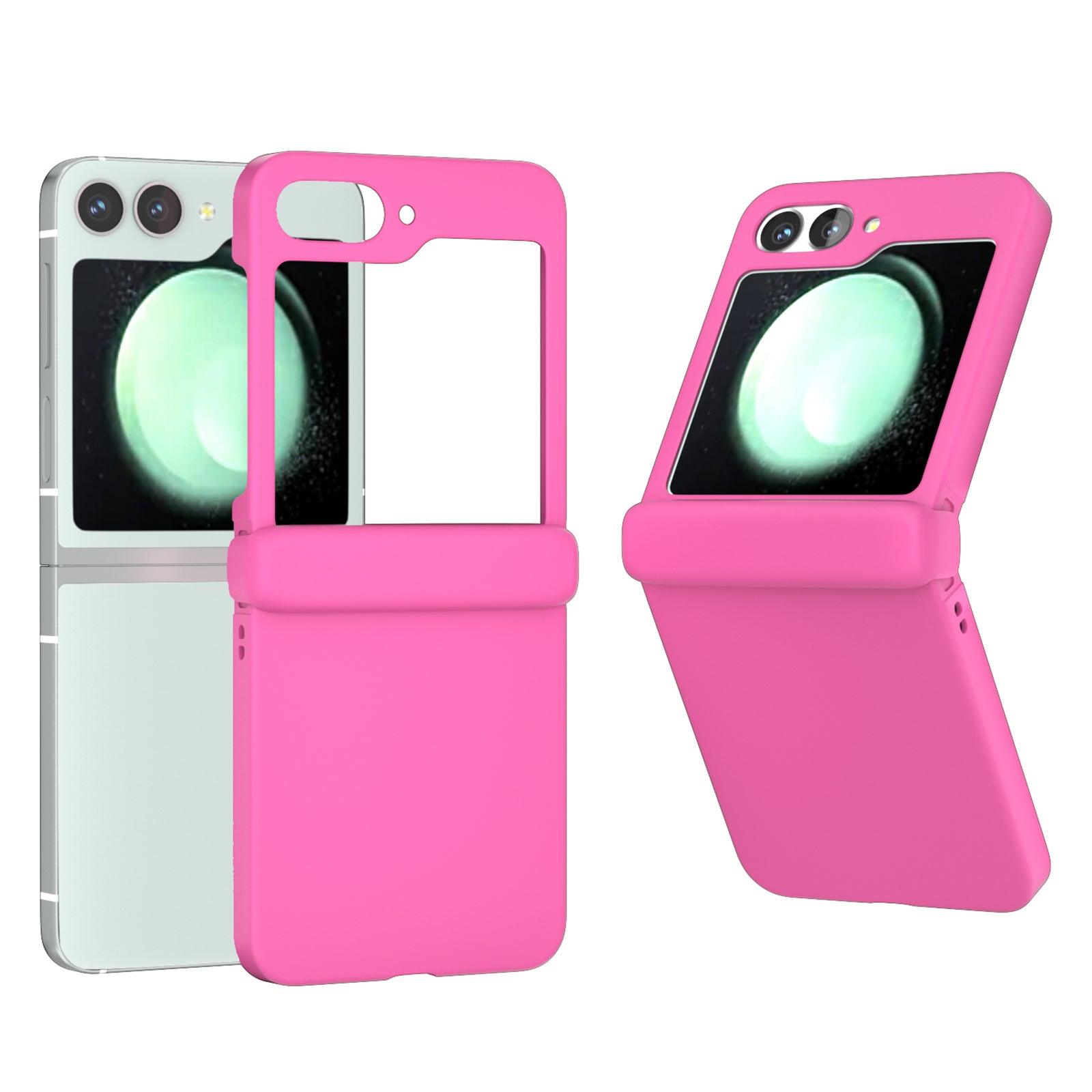 For Samsung Galaxy Z Flip6 5G Case Skin-touch PC Phone Cover with Hinge Protection