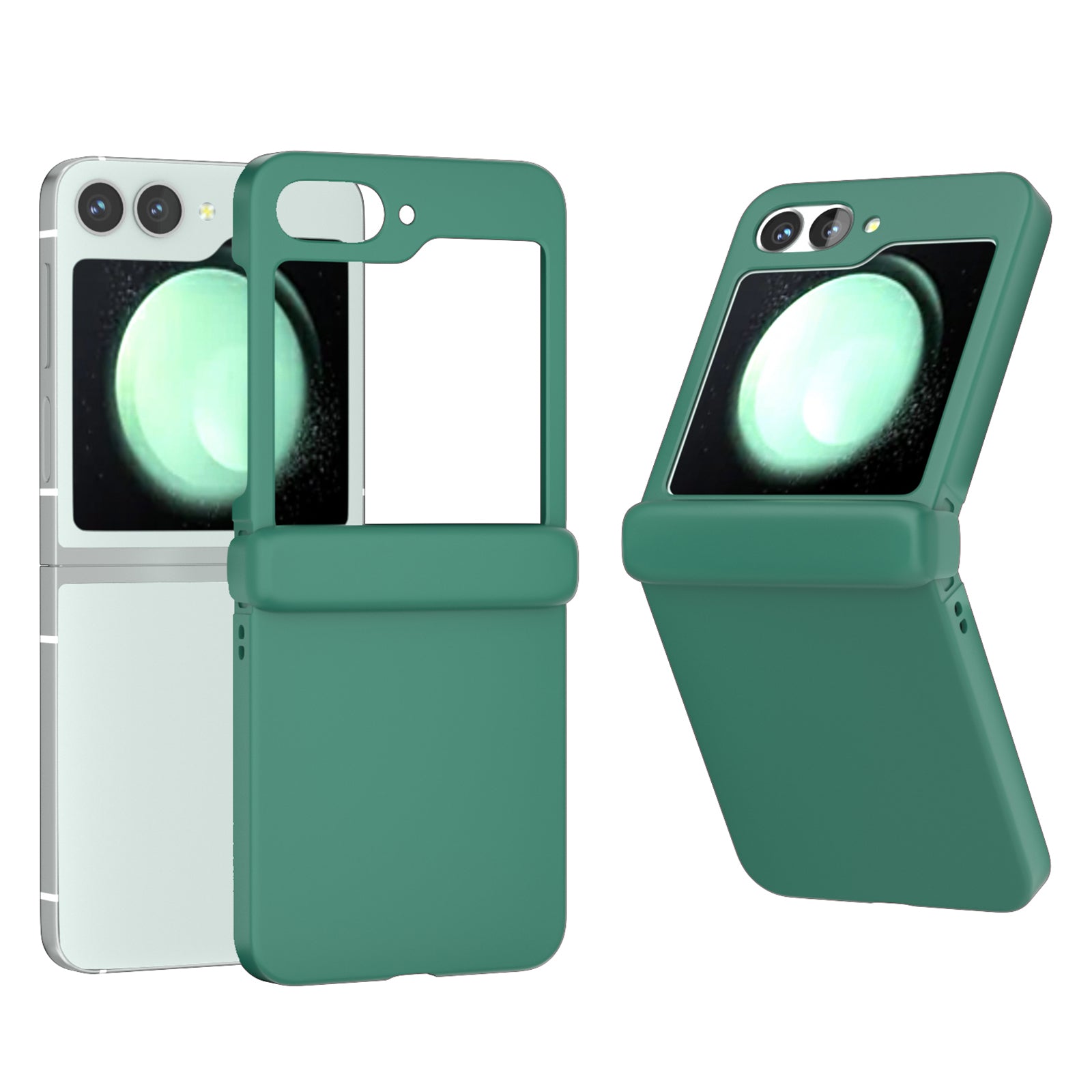 For Samsung Galaxy Z Flip6 5G Case Skin-touch PC Phone Cover with Hinge Protection