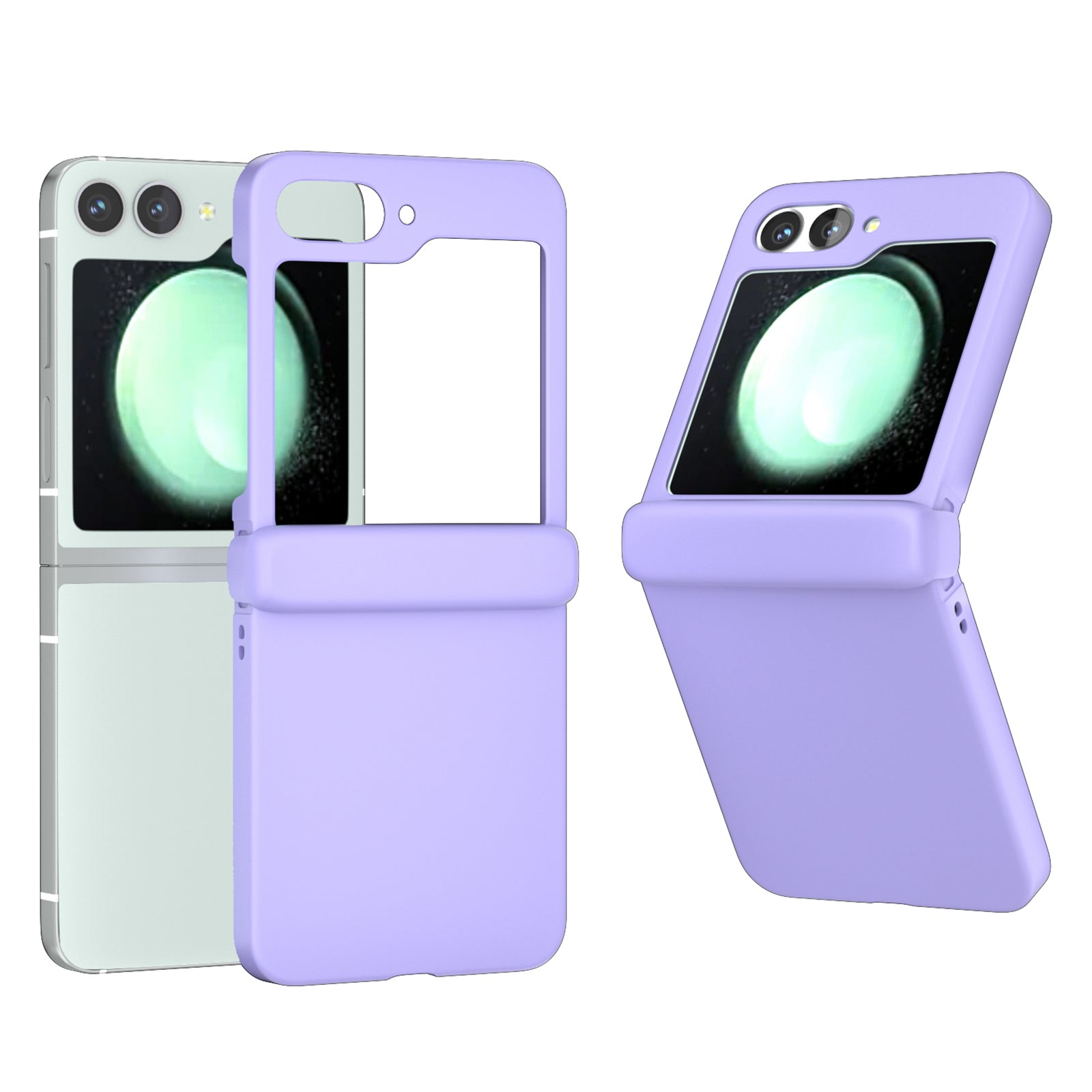 For Samsung Galaxy Z Flip6 5G Case Skin-touch PC Phone Cover with Hinge Protection