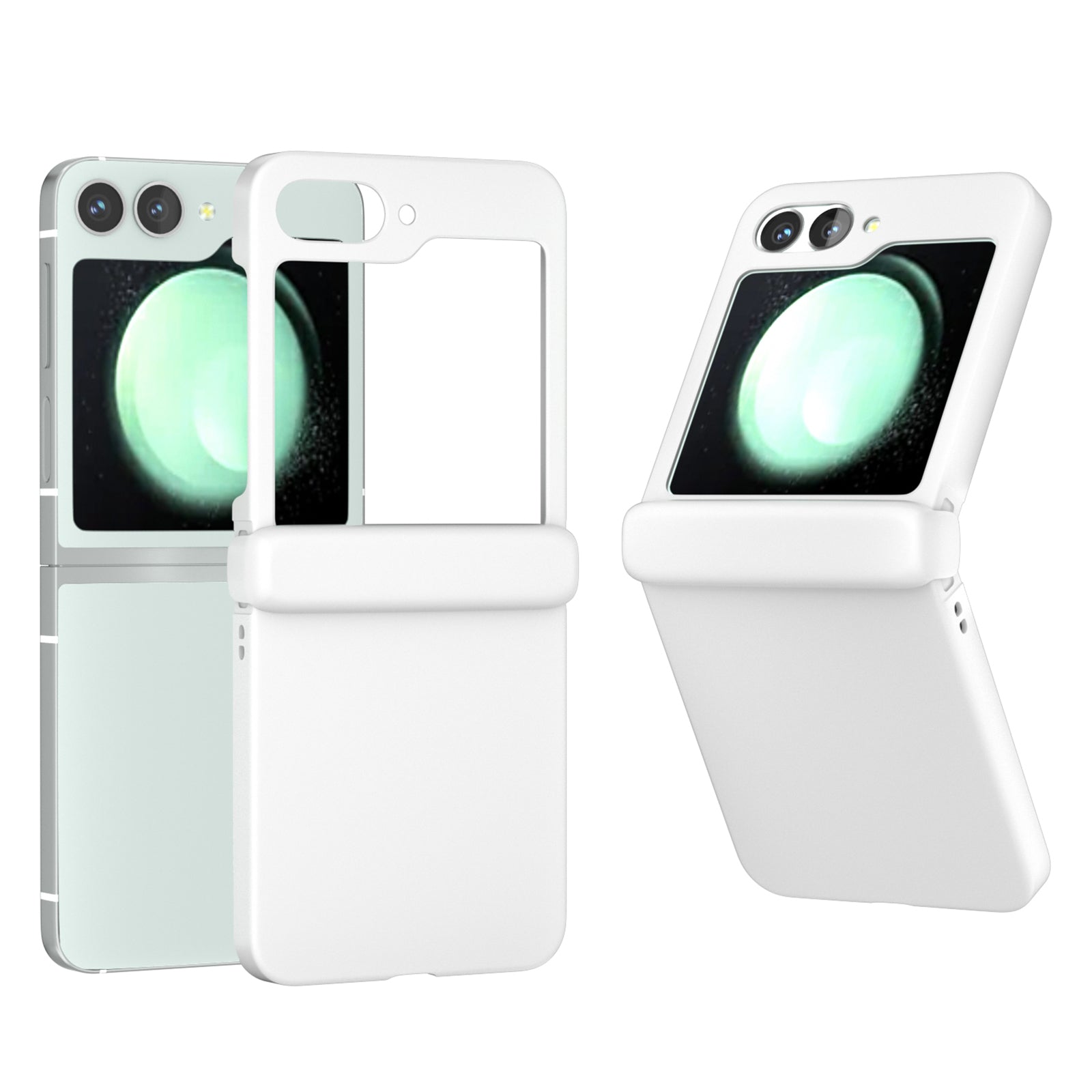 For Samsung Galaxy Z Flip6 5G Case Skin-touch PC Phone Cover with Hinge Protection