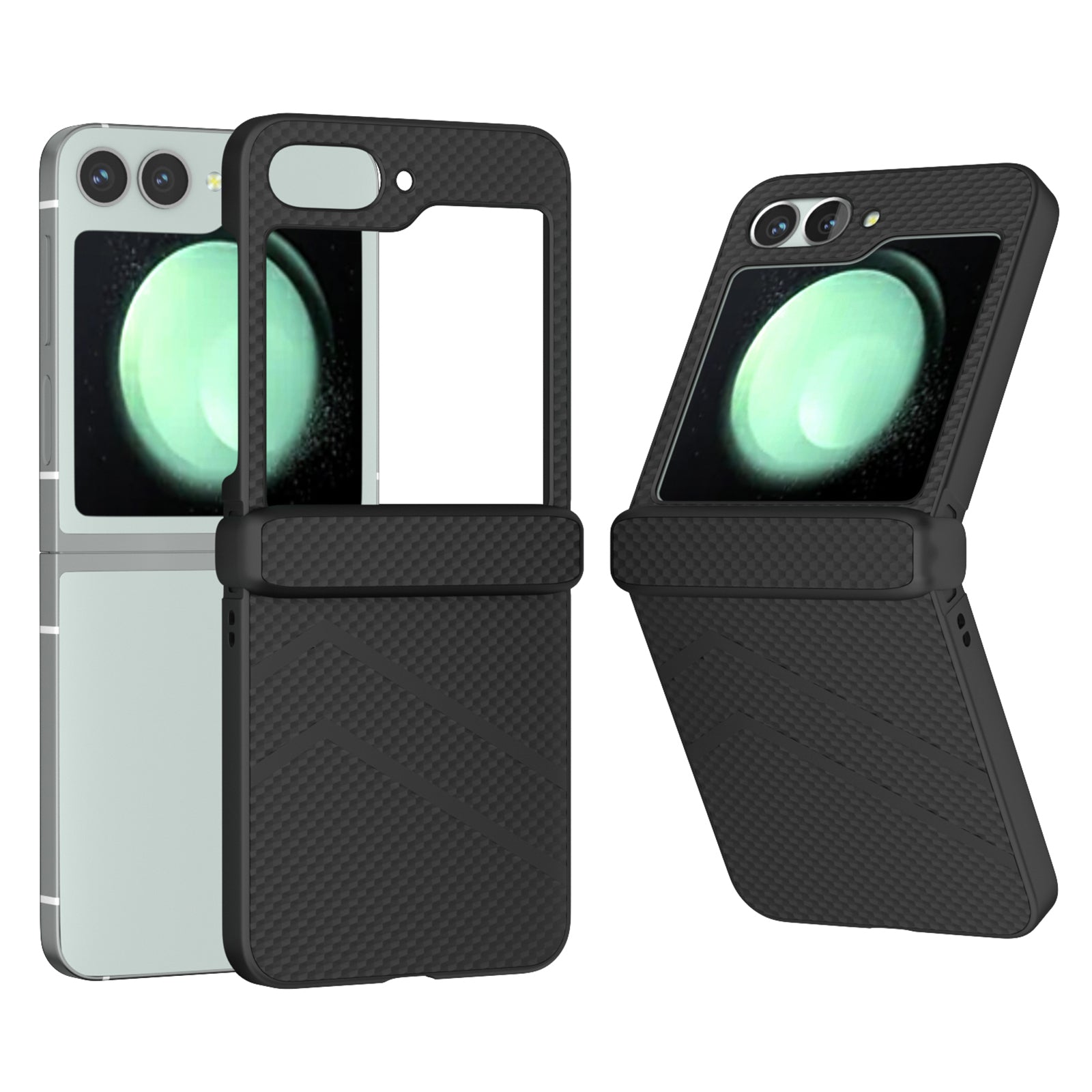 For Samsung Galaxy Z Flip6 5G Case Matte Texture PC Phone Cover with Hinge Protection