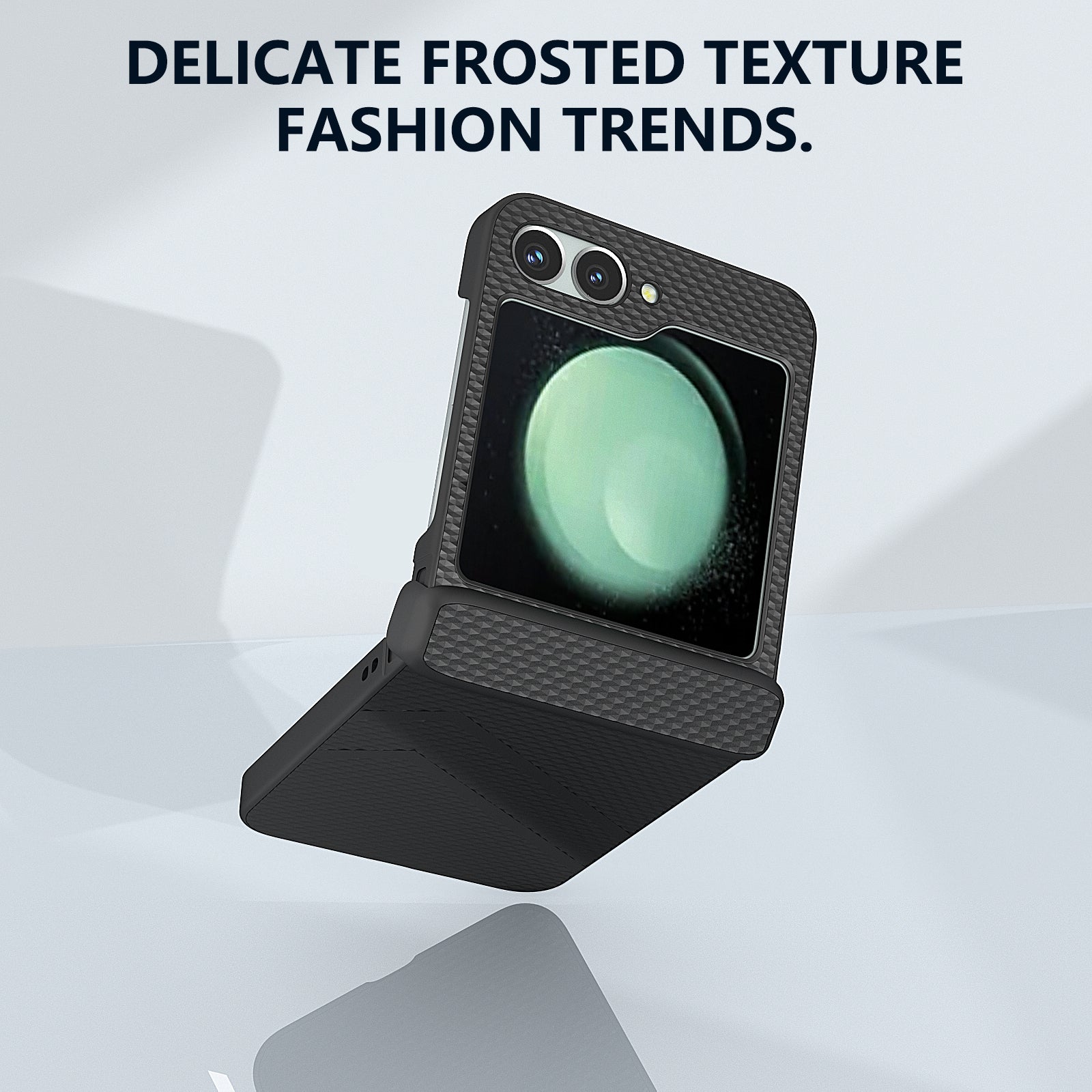 For Samsung Galaxy Z Flip6 5G Case Matte Texture PC Phone Cover with Hinge Protection