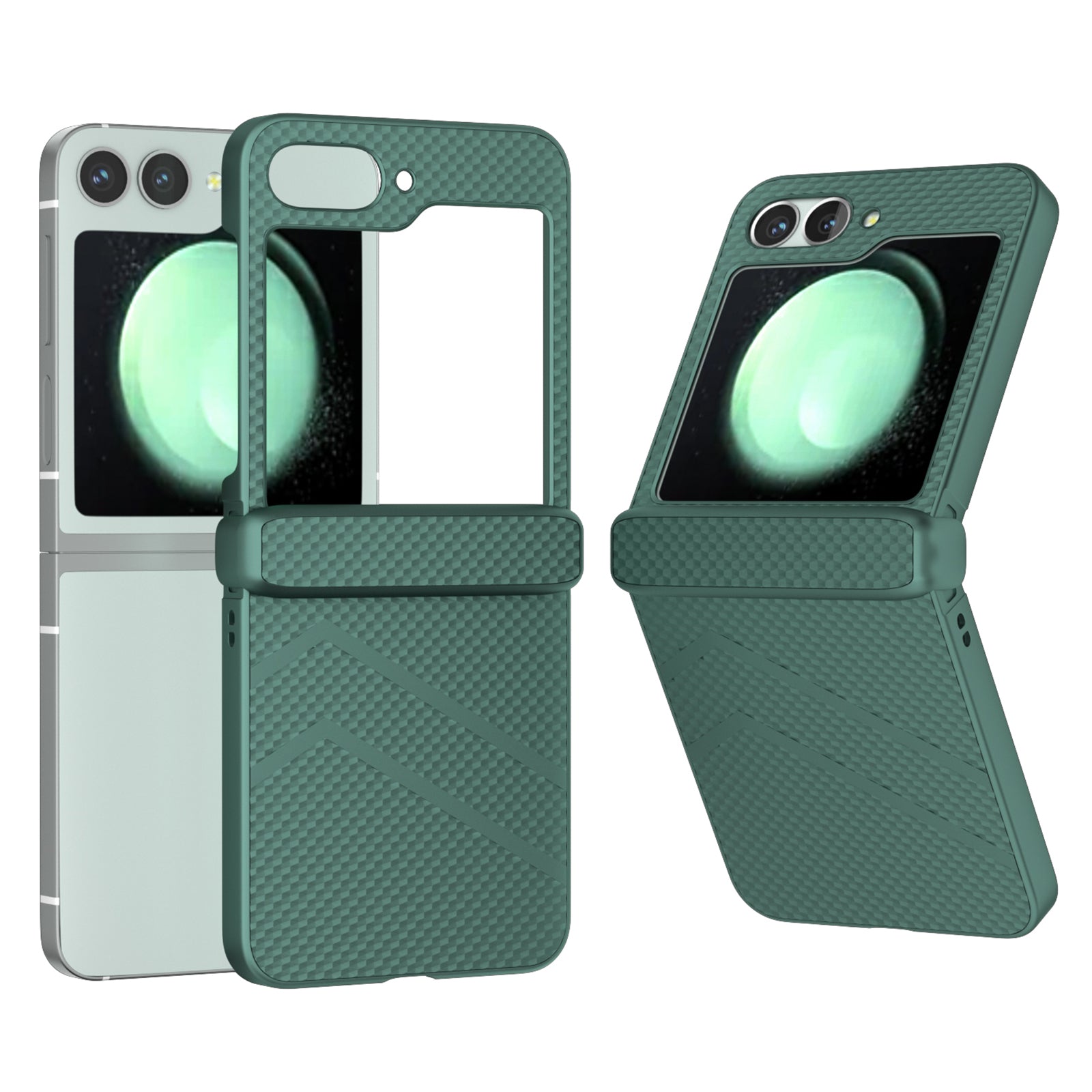 For Samsung Galaxy Z Flip6 5G Case Matte Texture PC Phone Cover with Hinge Protection