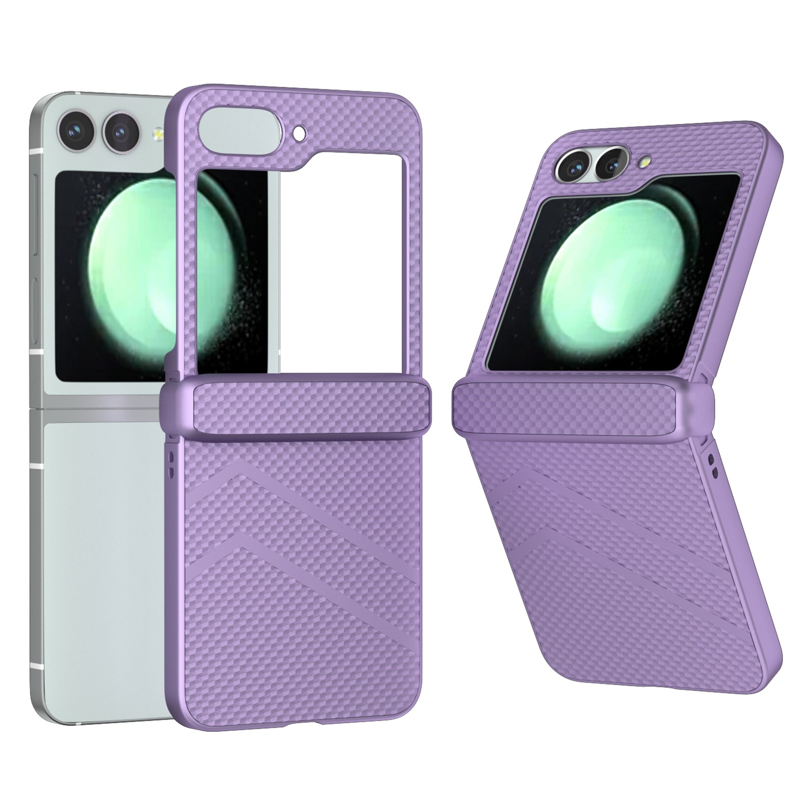 For Samsung Galaxy Z Flip6 5G Case Matte Texture PC Phone Cover with Hinge Protection