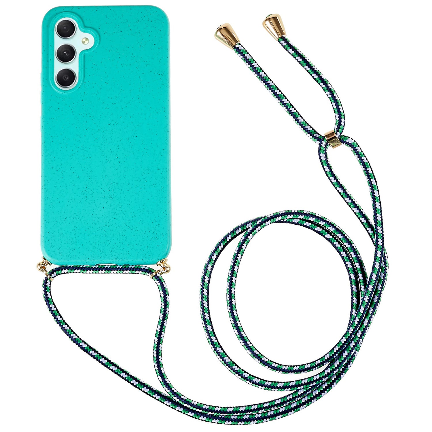 For Samsung Galaxy A55 5G Crossbody Phone Case Biodegradable Wheat Straw Phone Cover