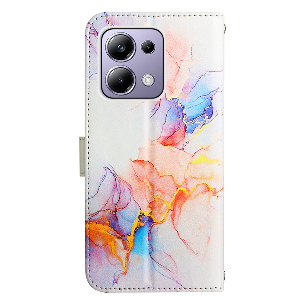 YB Pattern Printing Leather Series-5 For Xiaomi Redmi Note 13 Pro 4G / Poco M6 Pro 4G Wallet Phone Case