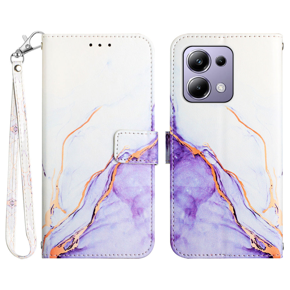 YB Pattern Printing Leather Series-5 For Xiaomi Redmi Note 13 Pro 4G / Poco M6 Pro 4G Wallet Phone Case