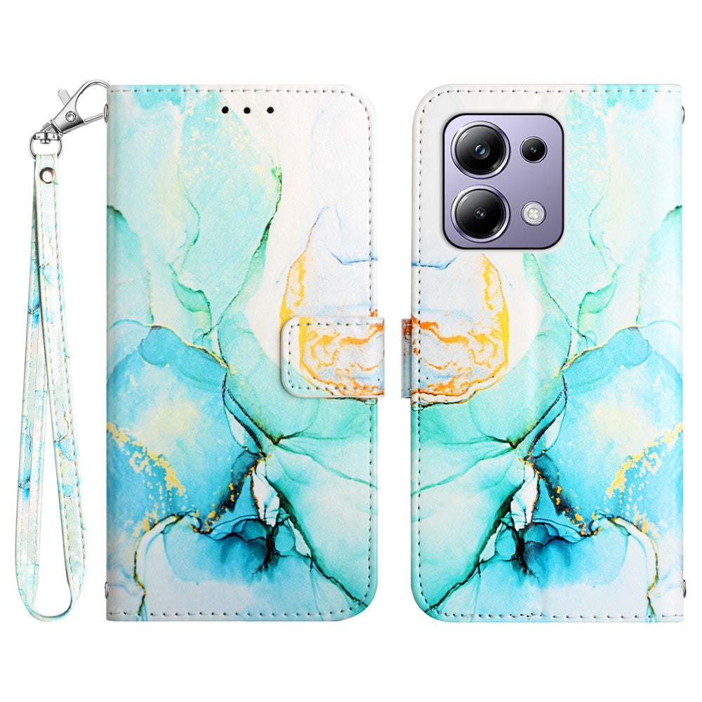 YB Pattern Printing Leather Series-5 For Xiaomi Redmi Note 13 Pro 4G / Poco M6 Pro 4G Wallet Phone Case