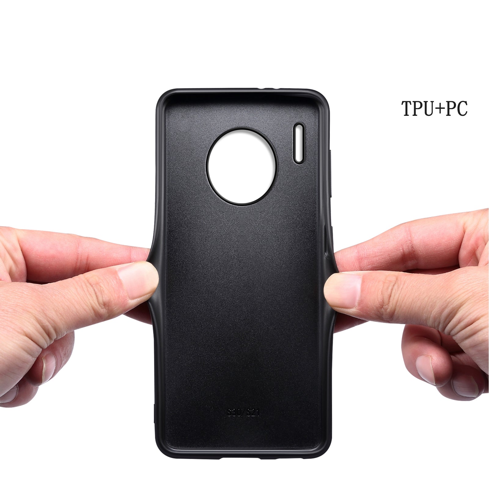 For Huawei Mate 30 4G / Mate 30 5G Hybrid Case Anti-Dorp PU+PC+TPU Phone Cover