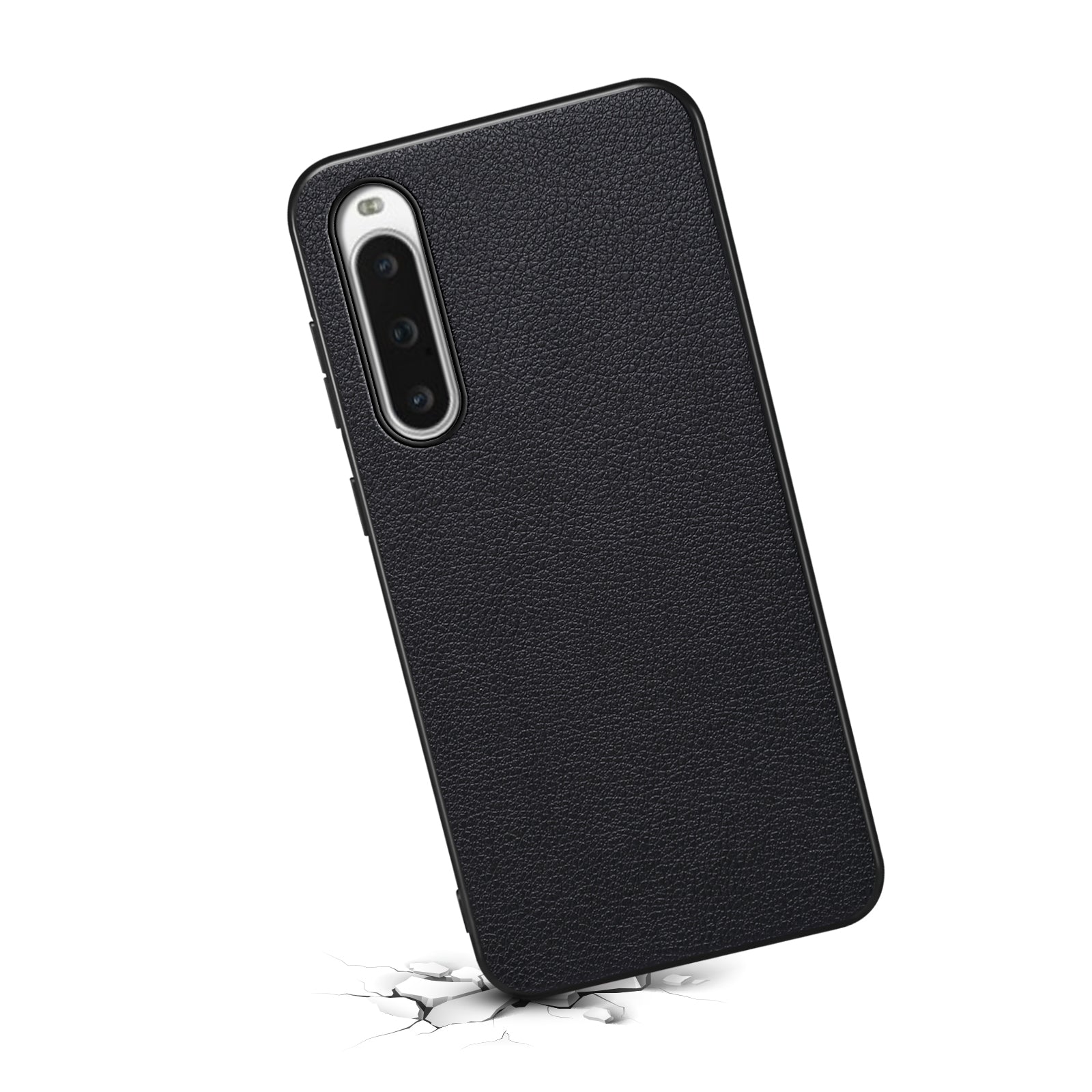 For Sony Xperia 10 V Case Anti-Scratch PU+PC+TPU Hybrid Phone Cover