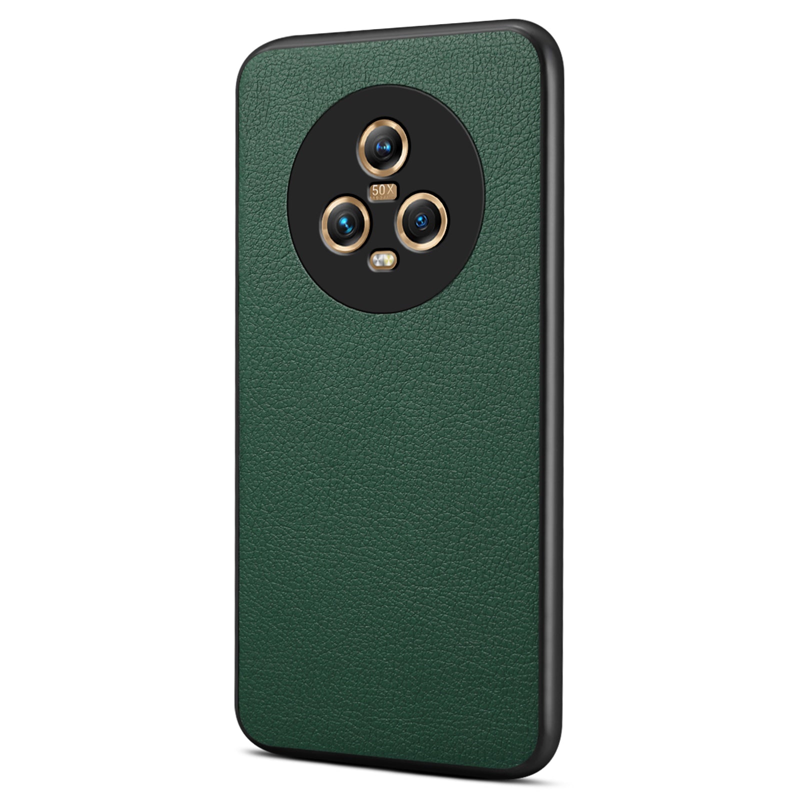 For Honor Magic5 Hybrid Case Calf Texture PU+PC+TPU Slim Phone Cover
