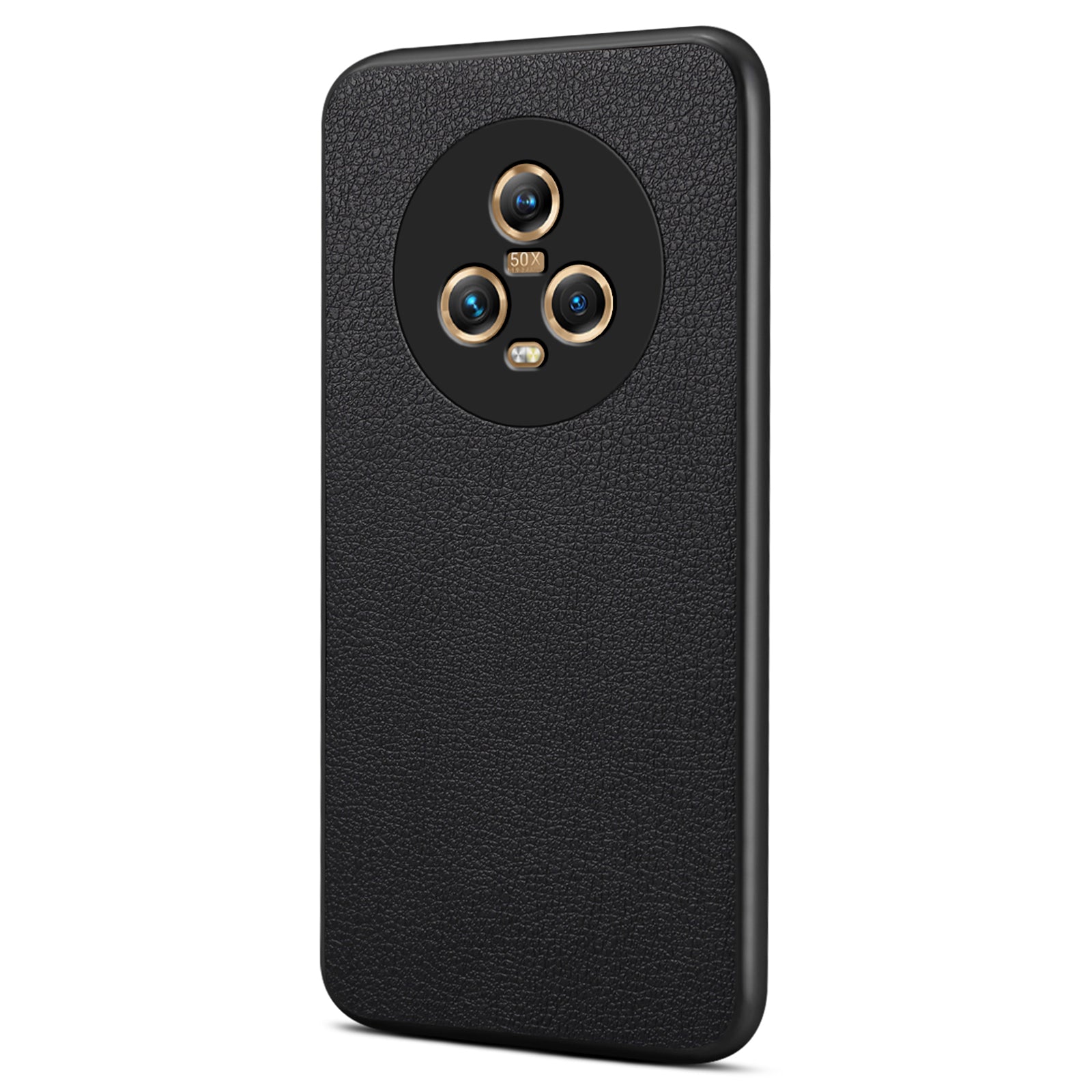For Honor Magic5 Hybrid Case Calf Texture PU+PC+TPU Slim Phone Cover