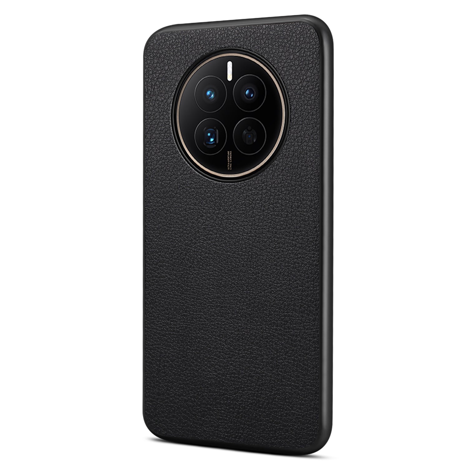 For Huawei Mate 50 4G Case Leather Coated PC+TPU Anti-Scratch Phone Cover