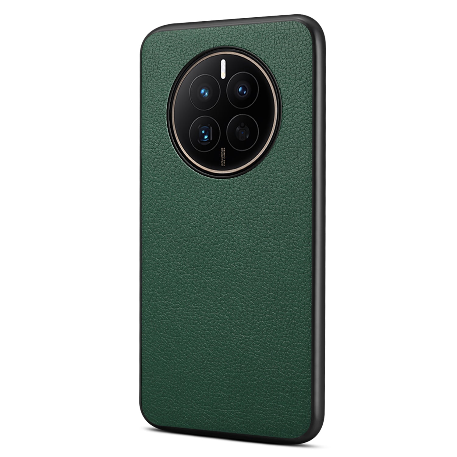 For Huawei Mate 50 4G Case Leather Coated PC+TPU Anti-Scratch Phone Cover