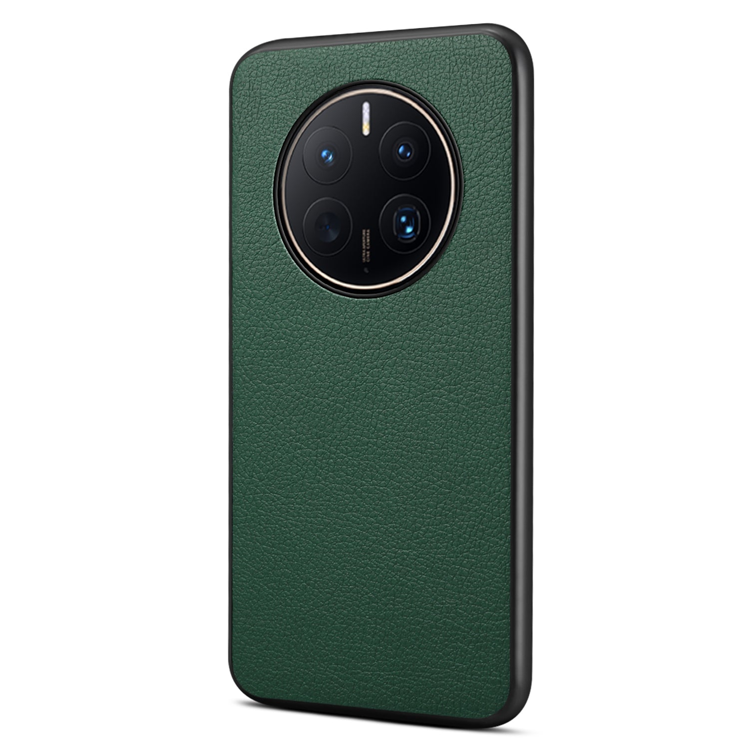For Huawei Mate 50 Pro 4G Case Leather Coated PC+TPU Protective Phone Cover