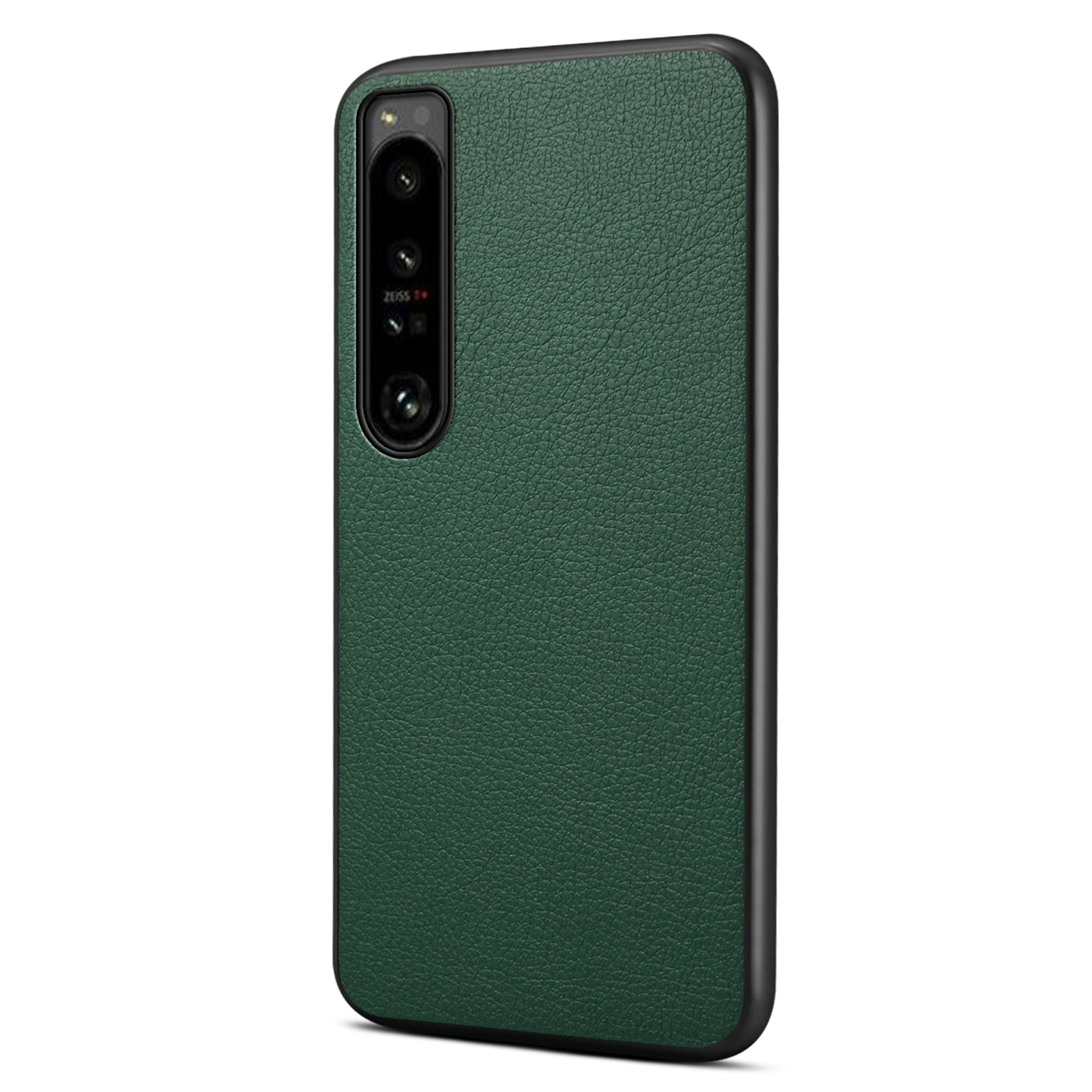 For Sony Xperia 1 IV 5G Phone Case PU Leather Coating Hybrid PC+TPU Phone Cover