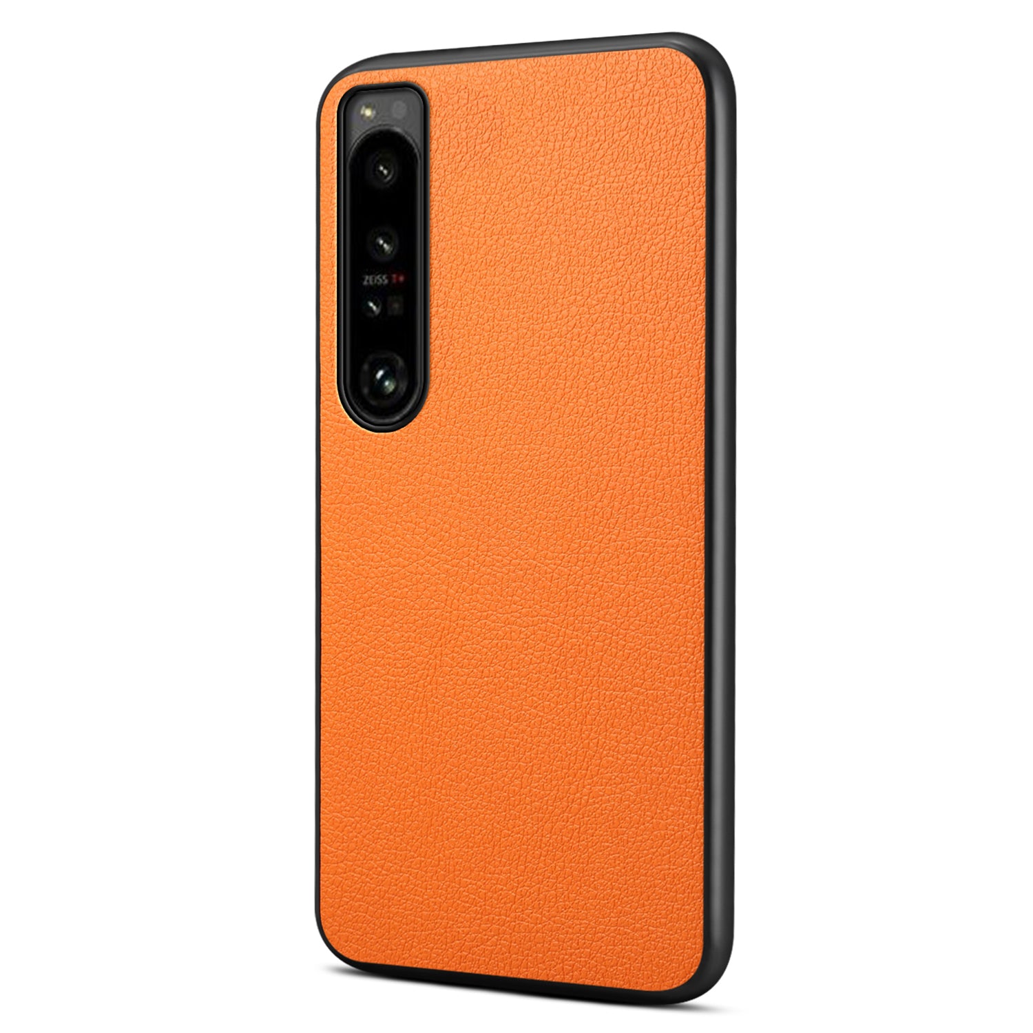 For Sony Xperia 1 IV 5G Phone Case PU Leather Coating Hybrid PC+TPU Phone Cover