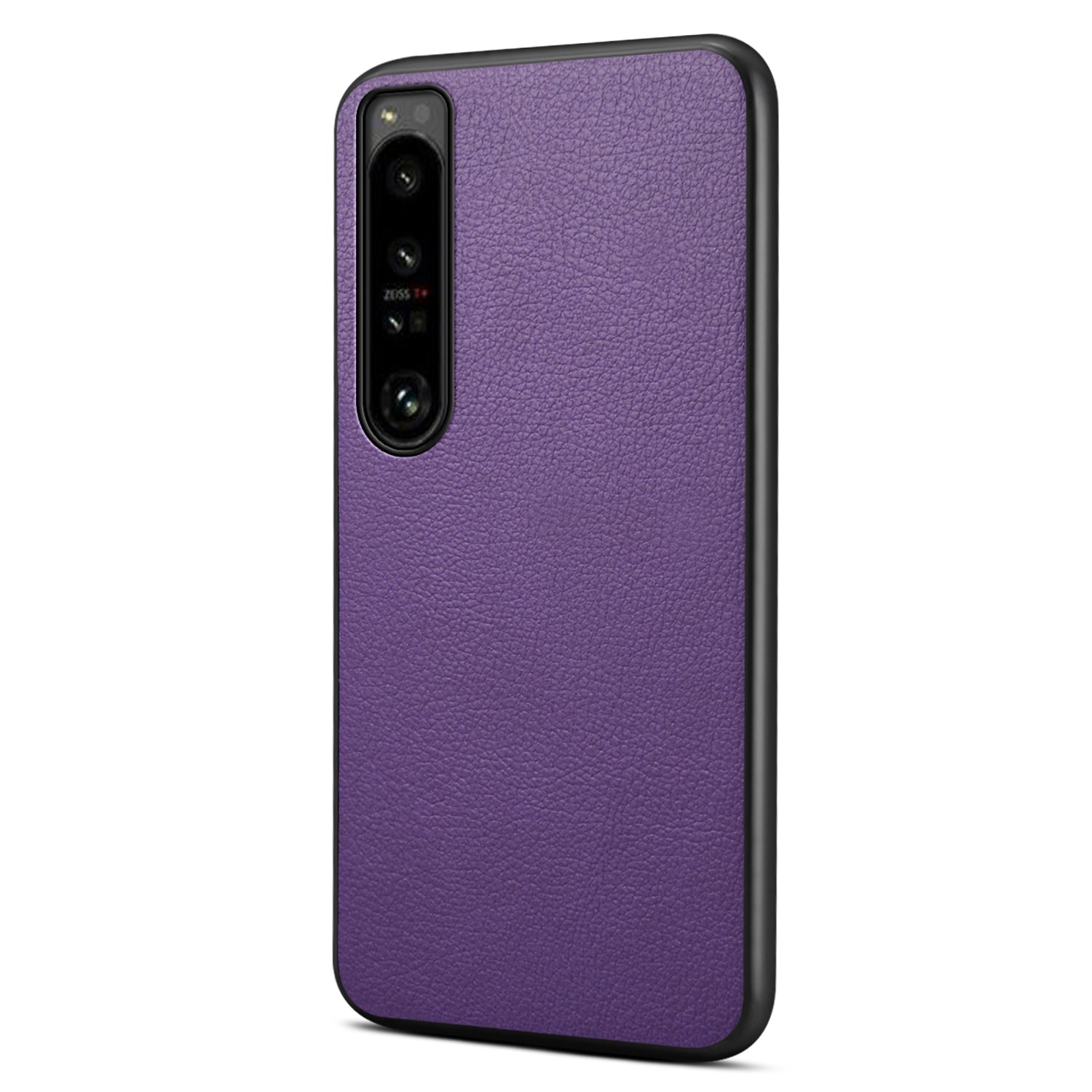 For Sony Xperia 1 IV 5G Phone Case PU Leather Coating Hybrid PC+TPU Phone Cover