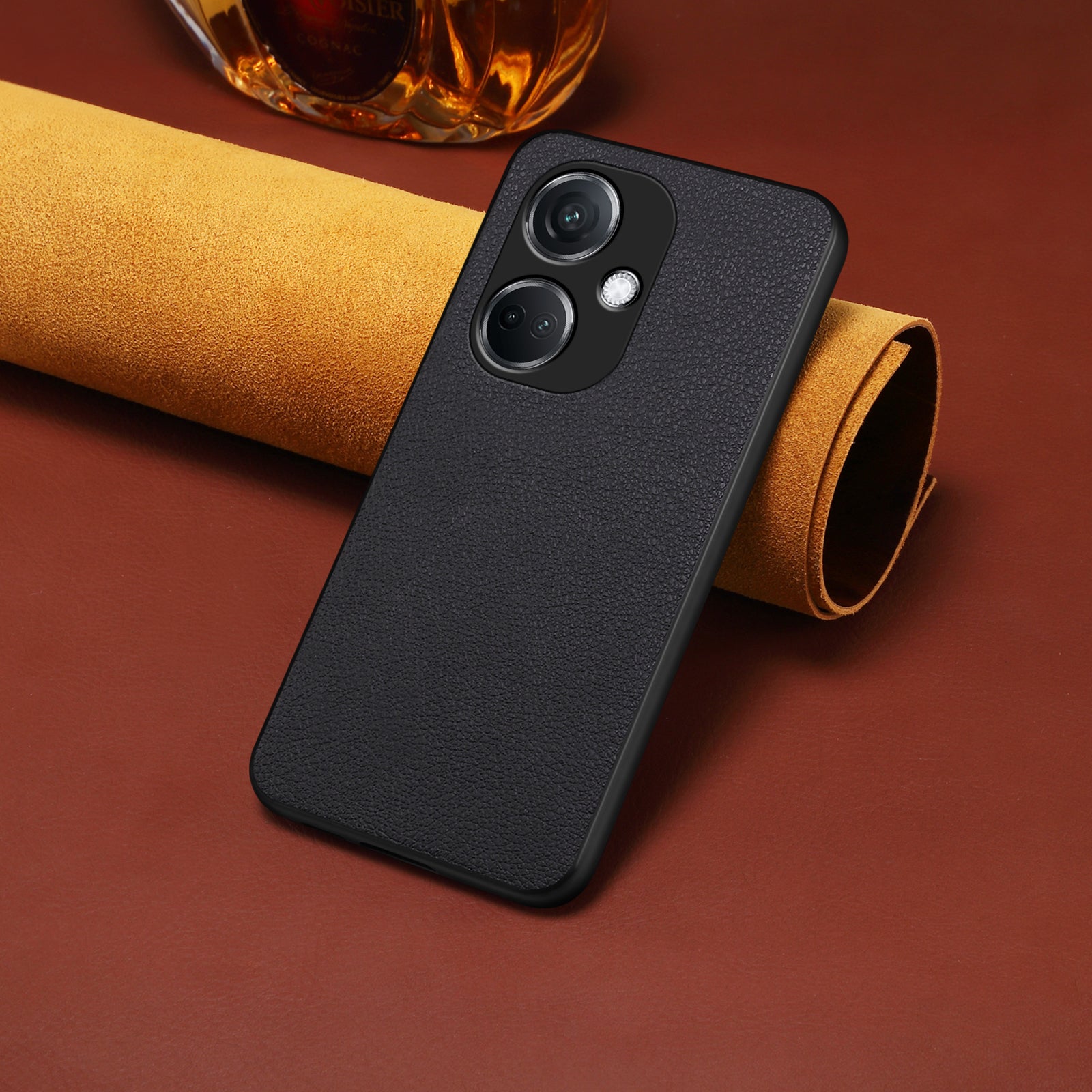 For Oppo K11 5G Case PU Leather Coating Hybrid PC+TPU Phone Cover