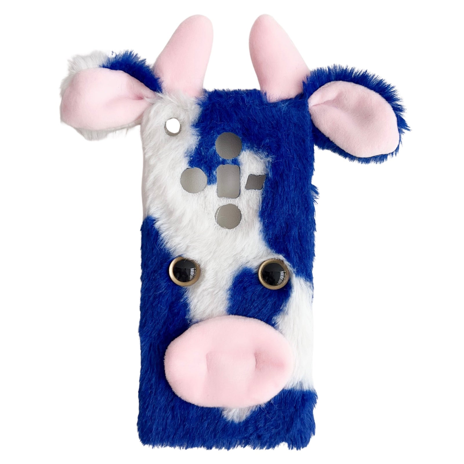 For Oppo Find X7 5G TPU Case Winter Warm Cows Ear Fur Fluffy Phone Cover