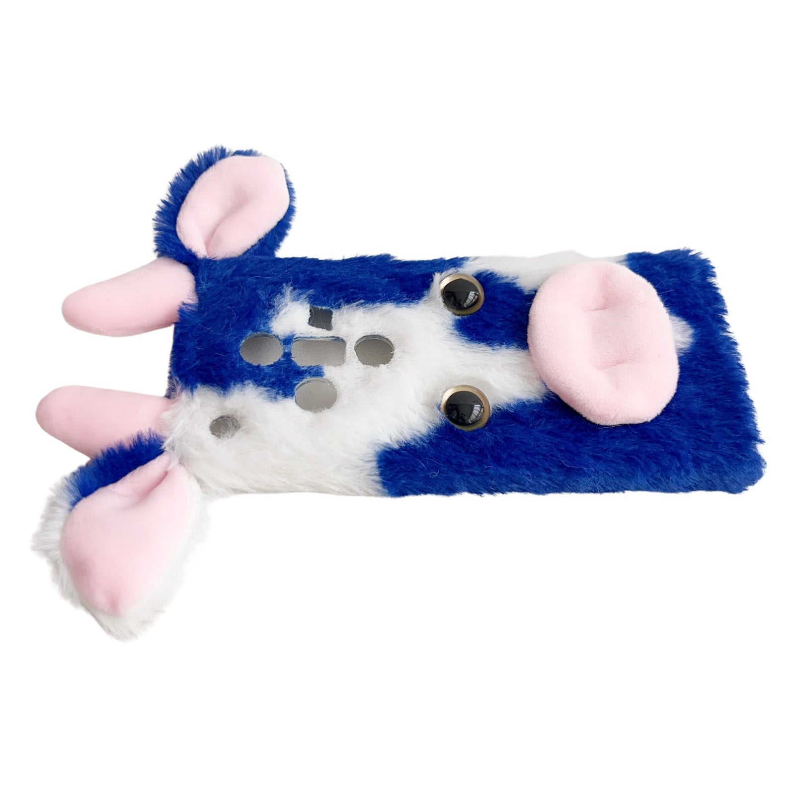 For Oppo Find X7 5G TPU Case Winter Warm Cows Ear Fur Fluffy Phone Cover