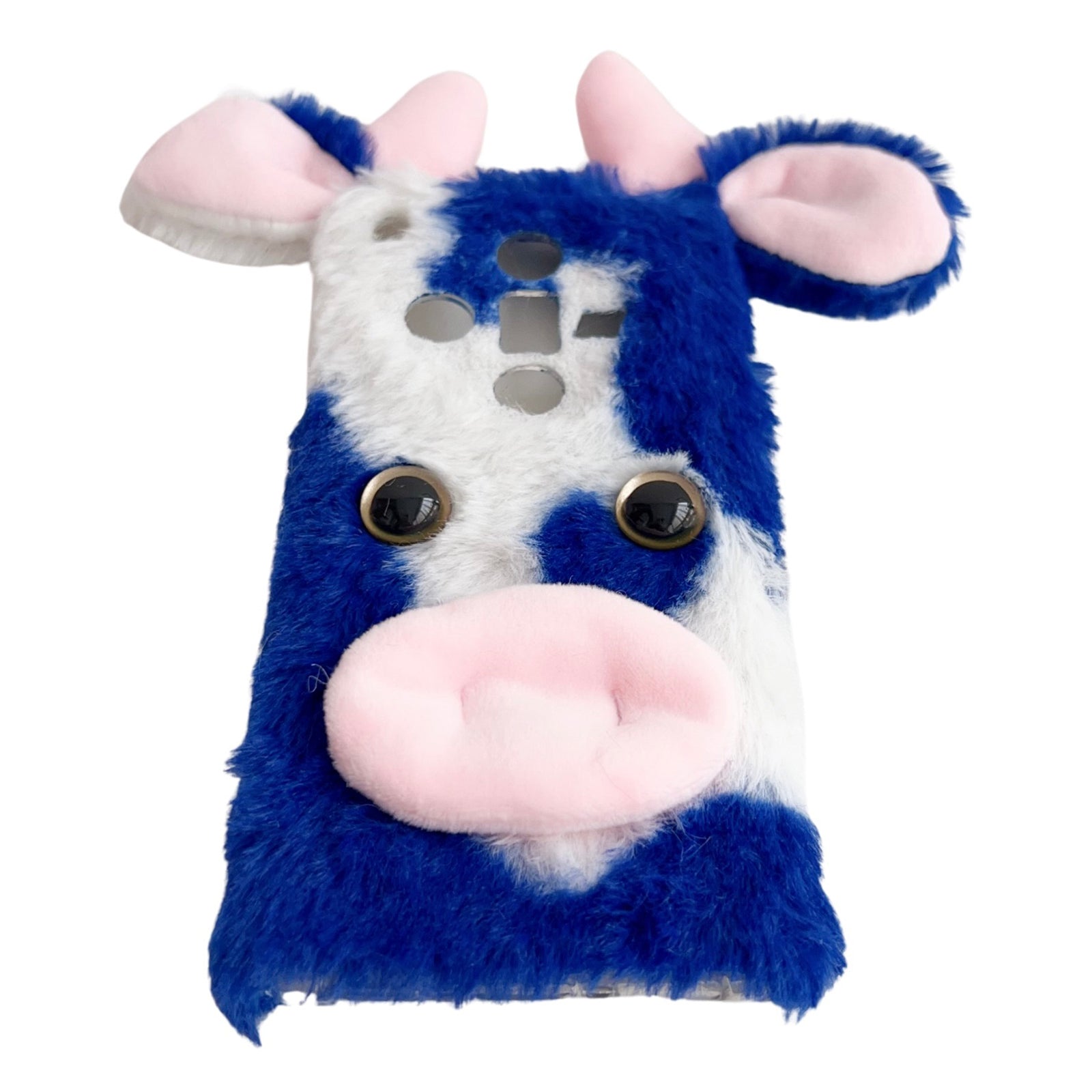 For Oppo Find X7 5G TPU Case Winter Warm Cows Ear Fur Fluffy Phone Cover