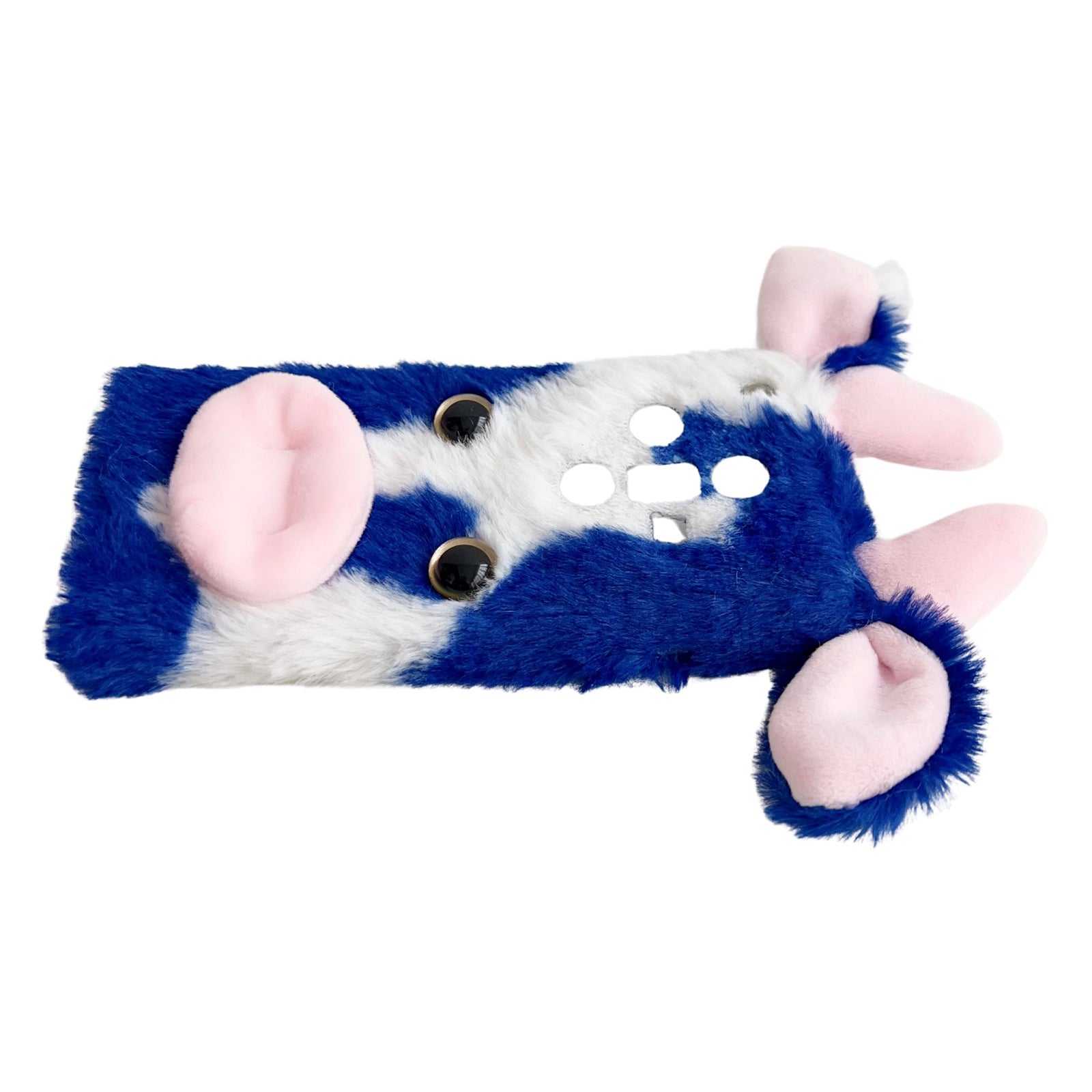 For Oppo Find X7 5G TPU Case Winter Warm Cows Ear Fur Fluffy Phone Cover