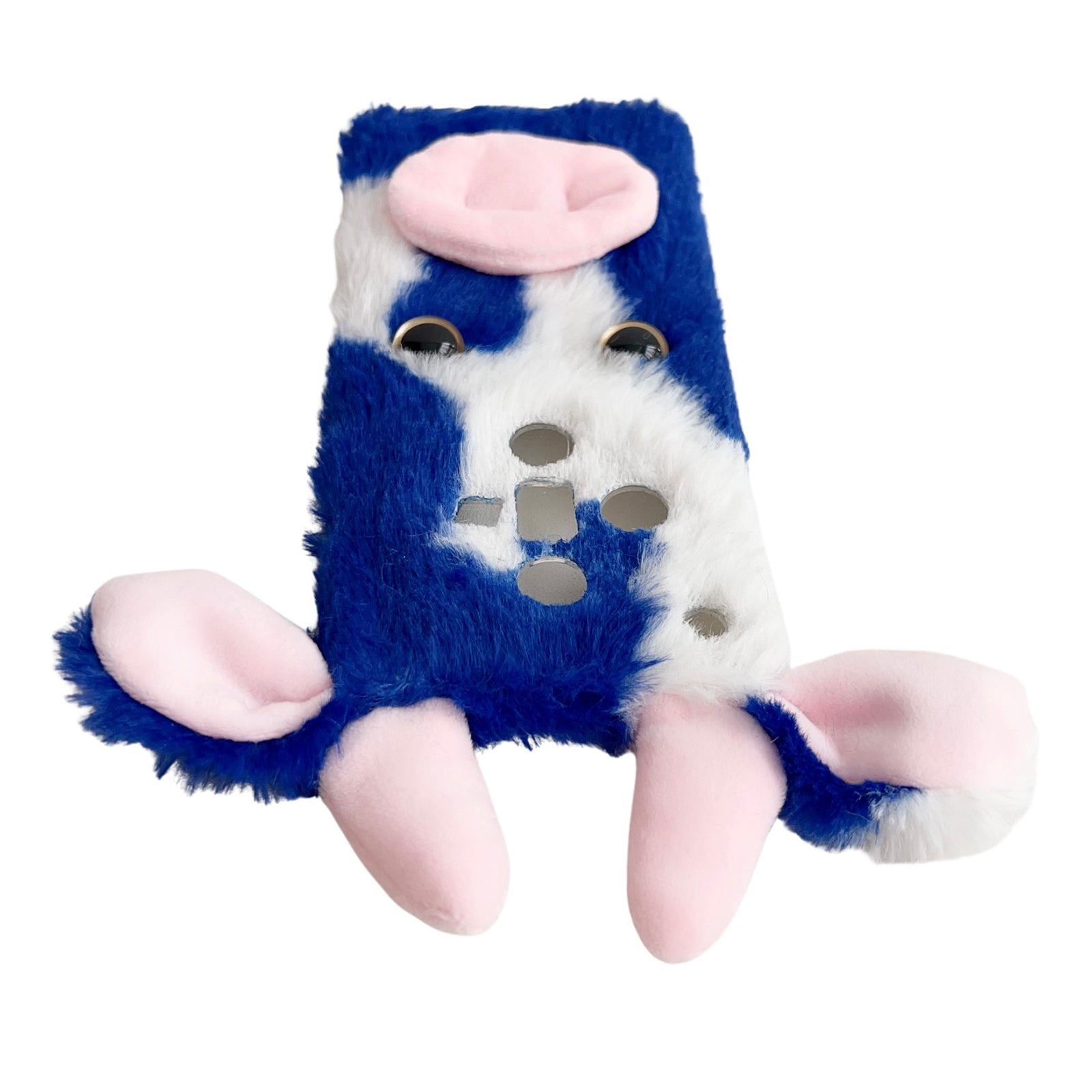 For Oppo Find X7 5G TPU Case Winter Warm Cows Ear Fur Fluffy Phone Cover