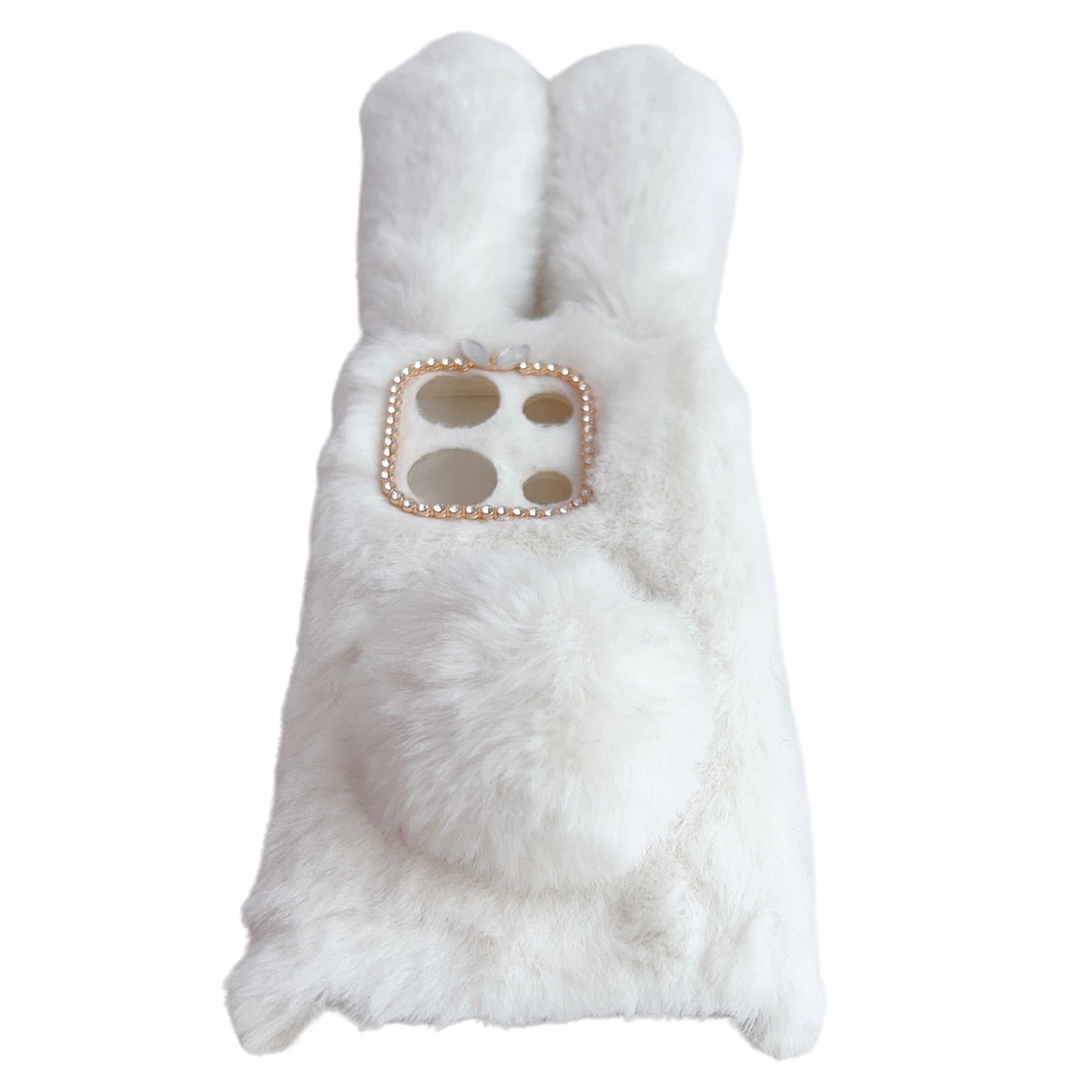 For Xiaomi Redmi Note 13 Pro 4G / Poco M6 Pro 4G TPU Case 3D Bunny Ears Furry Hairball Back Phone Cover