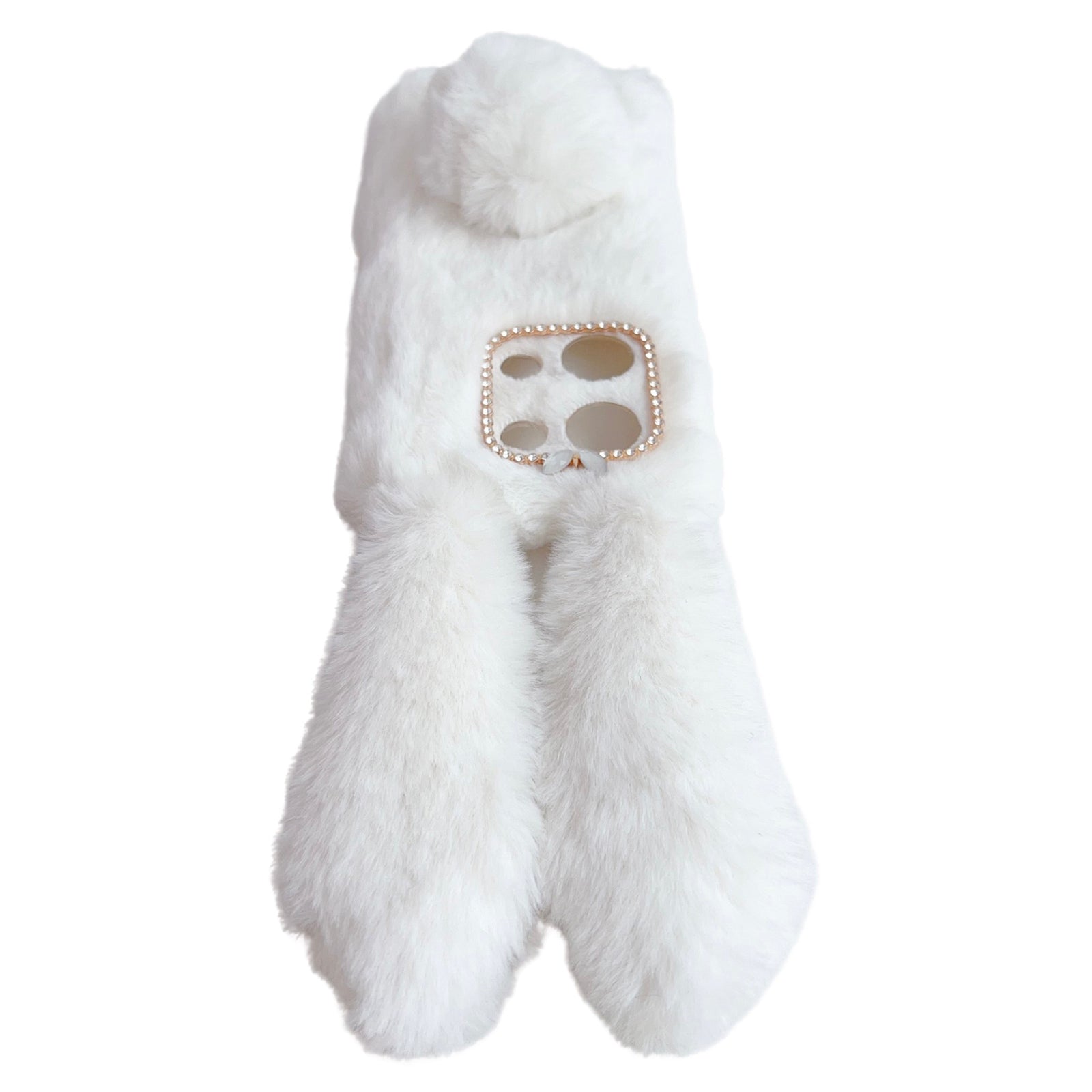 For Xiaomi Redmi Note 13 Pro 4G / Poco M6 Pro 4G TPU Case 3D Bunny Ears Furry Hairball Back Phone Cover