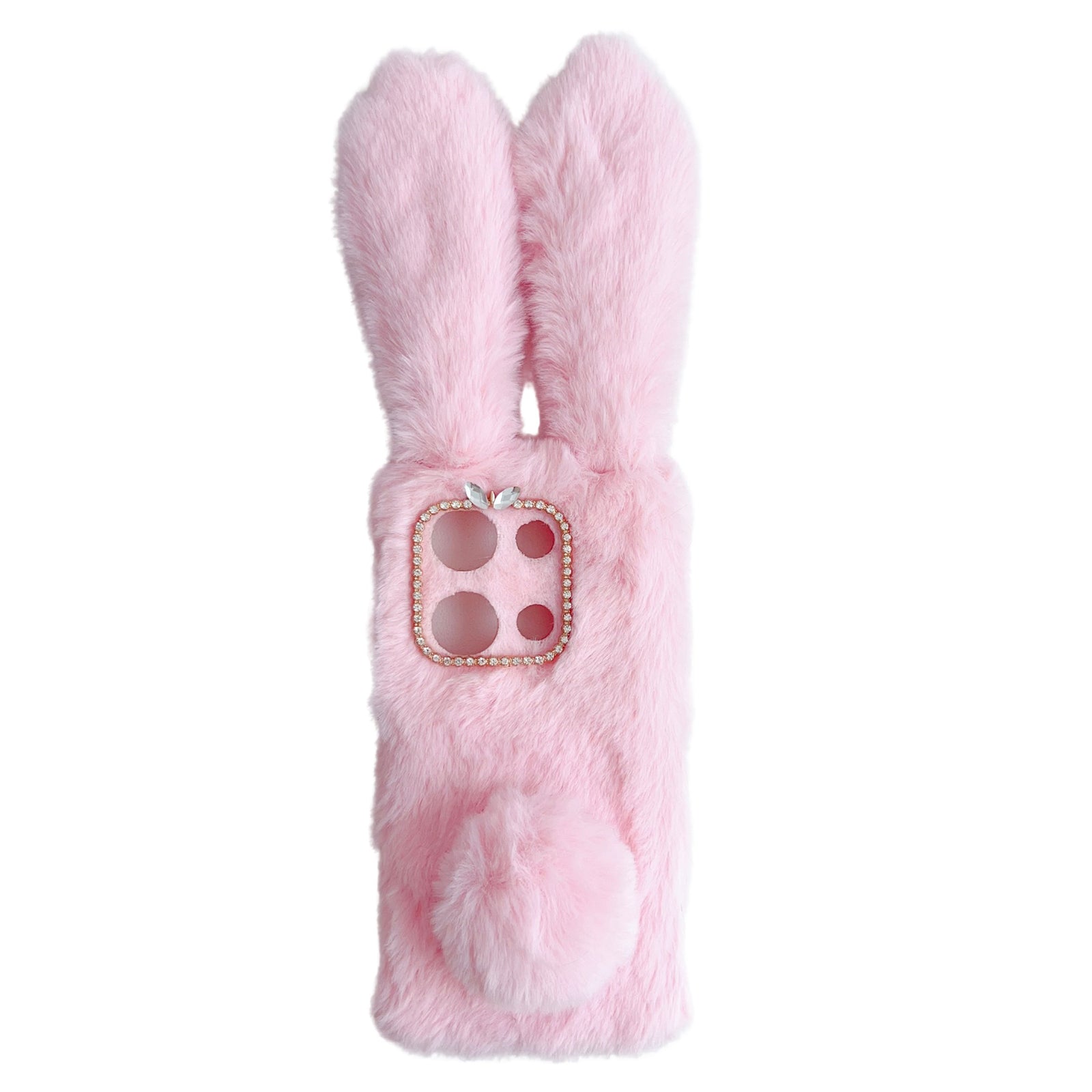 For Xiaomi Redmi Note 13 Pro 4G / Poco M6 Pro 4G TPU Case 3D Bunny Ears Furry Hairball Back Phone Cover