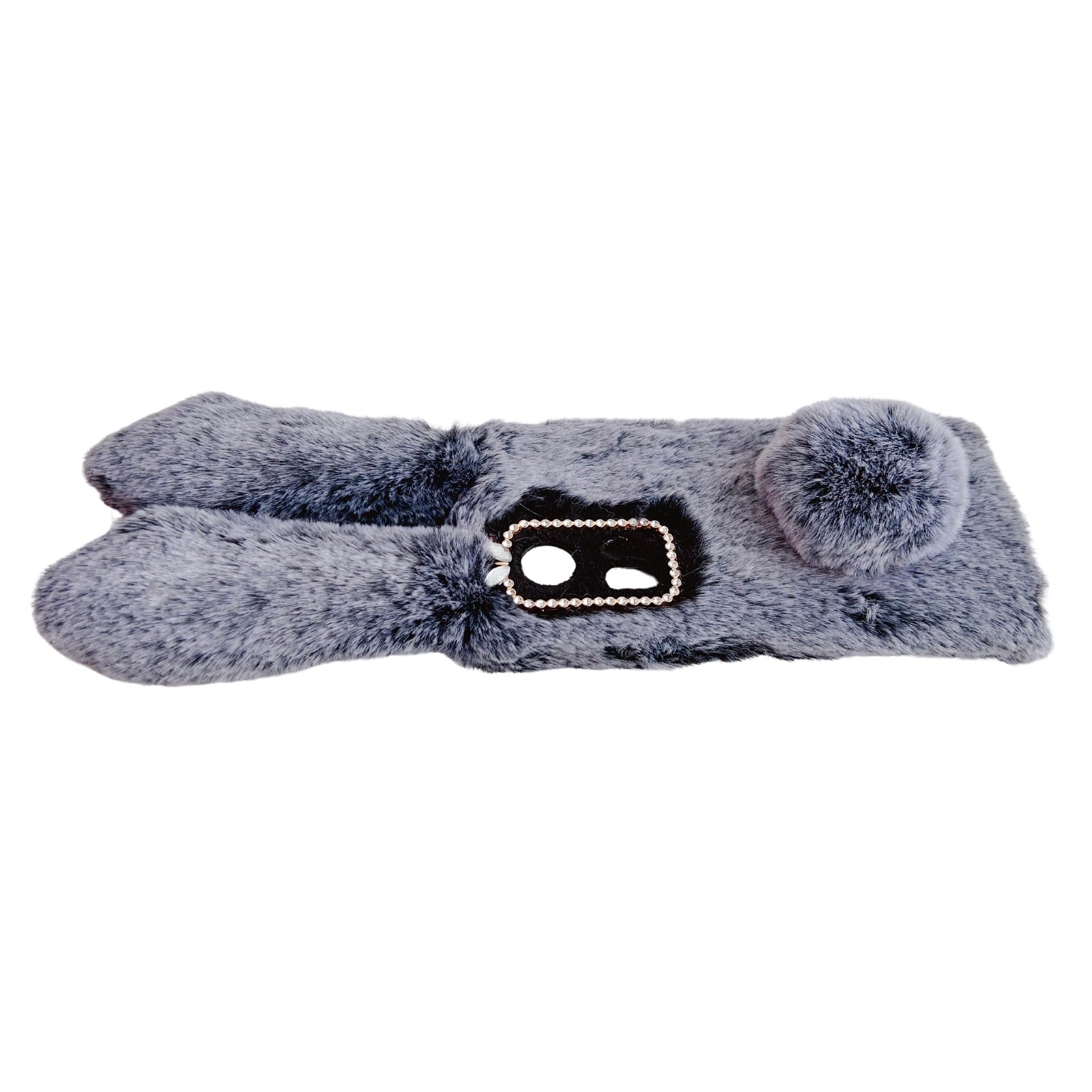 For Oppo Reno11 5G (Global) Case Bunny Ears Furry Soft Warm TPU Phone Cover