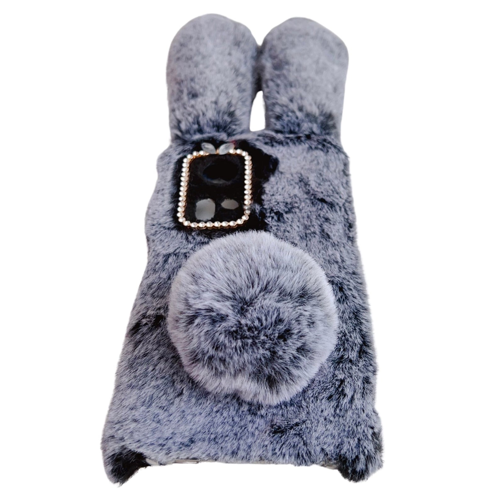 For Oppo Reno11 5G (Global) Case Bunny Ears Furry Soft Warm TPU Phone Cover