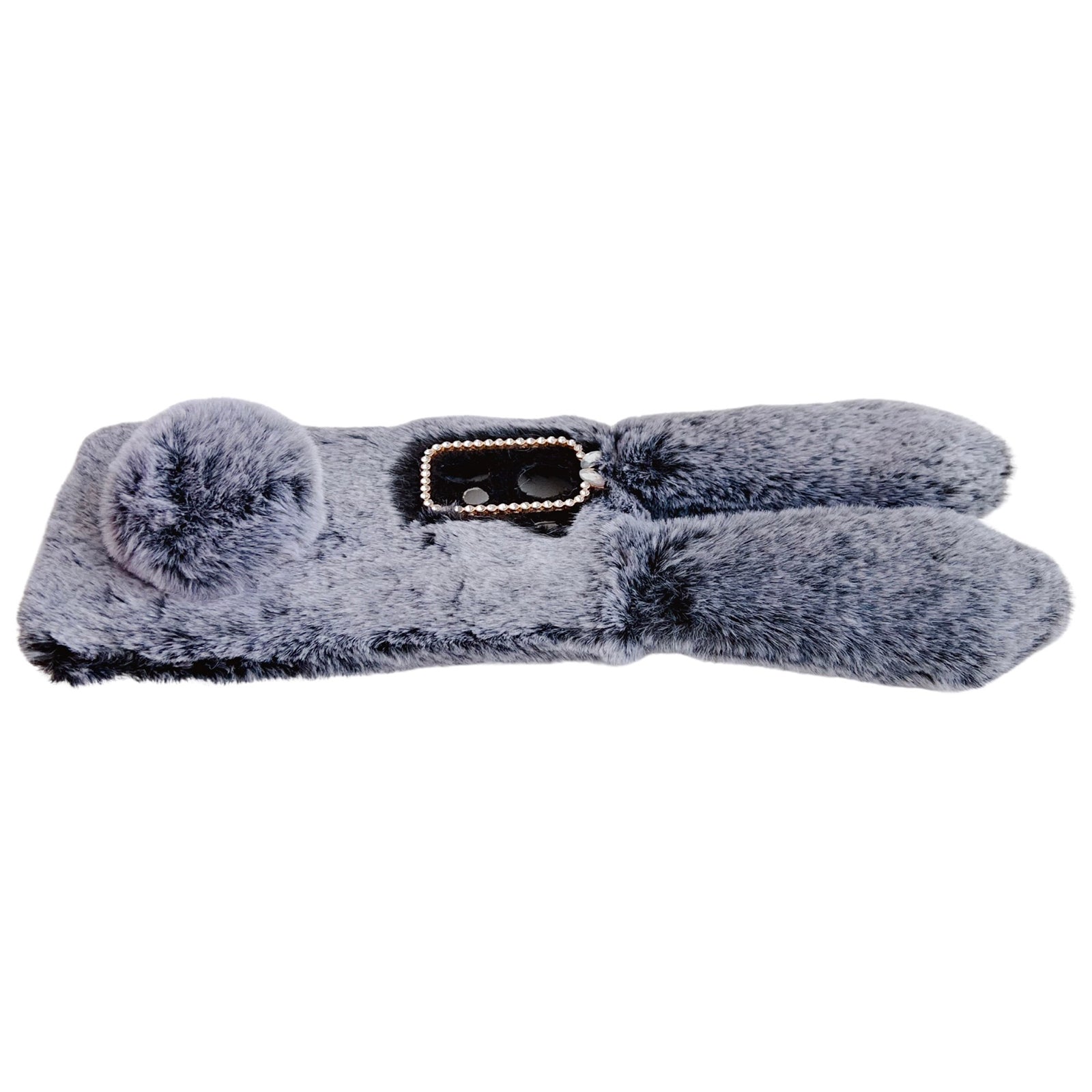 For Oppo Reno11 5G (Global) Case Bunny Ears Furry Soft Warm TPU Phone Cover