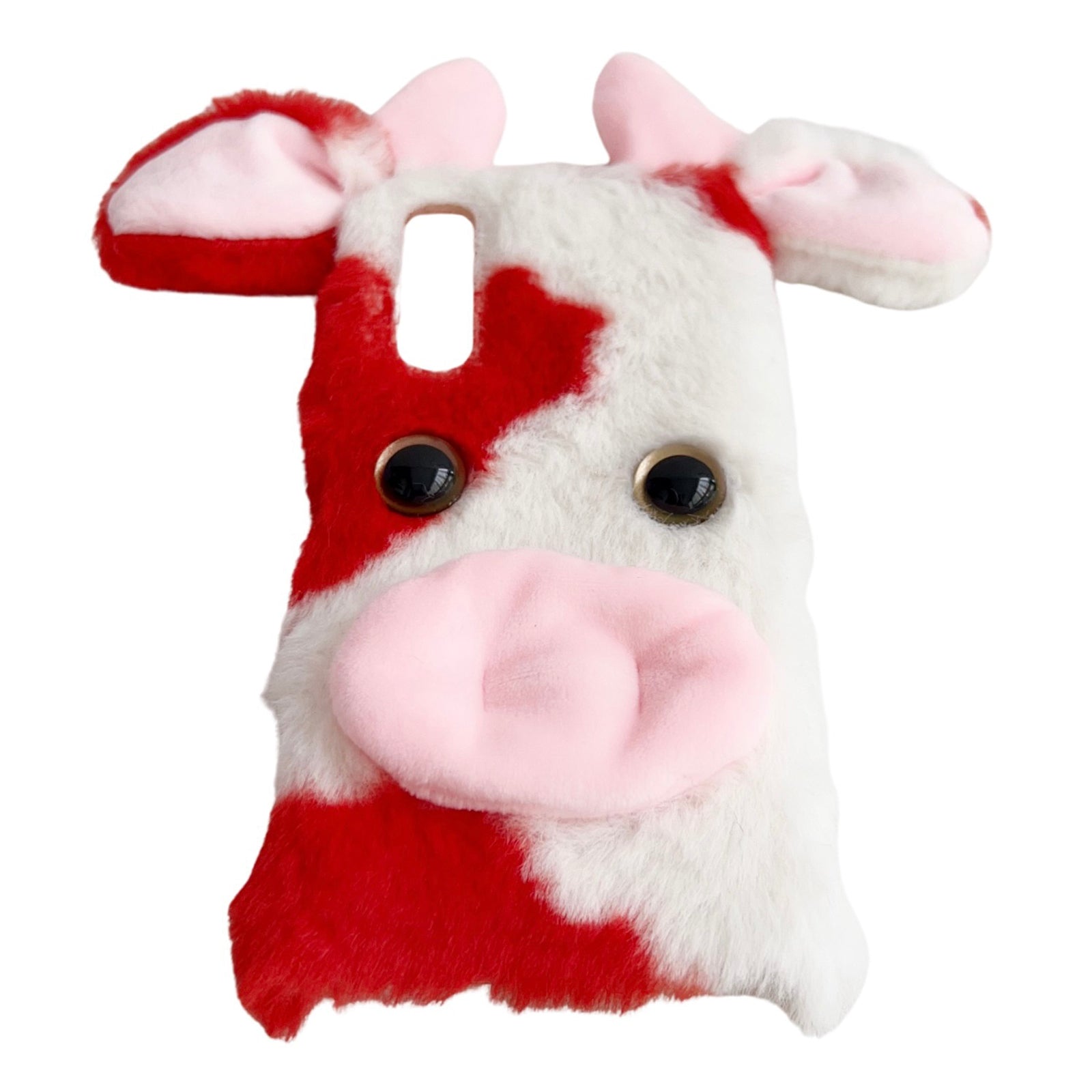 For Sony Xperia 10 V Case Fluffy Cows Ear Soft TPU Slim Phone Case