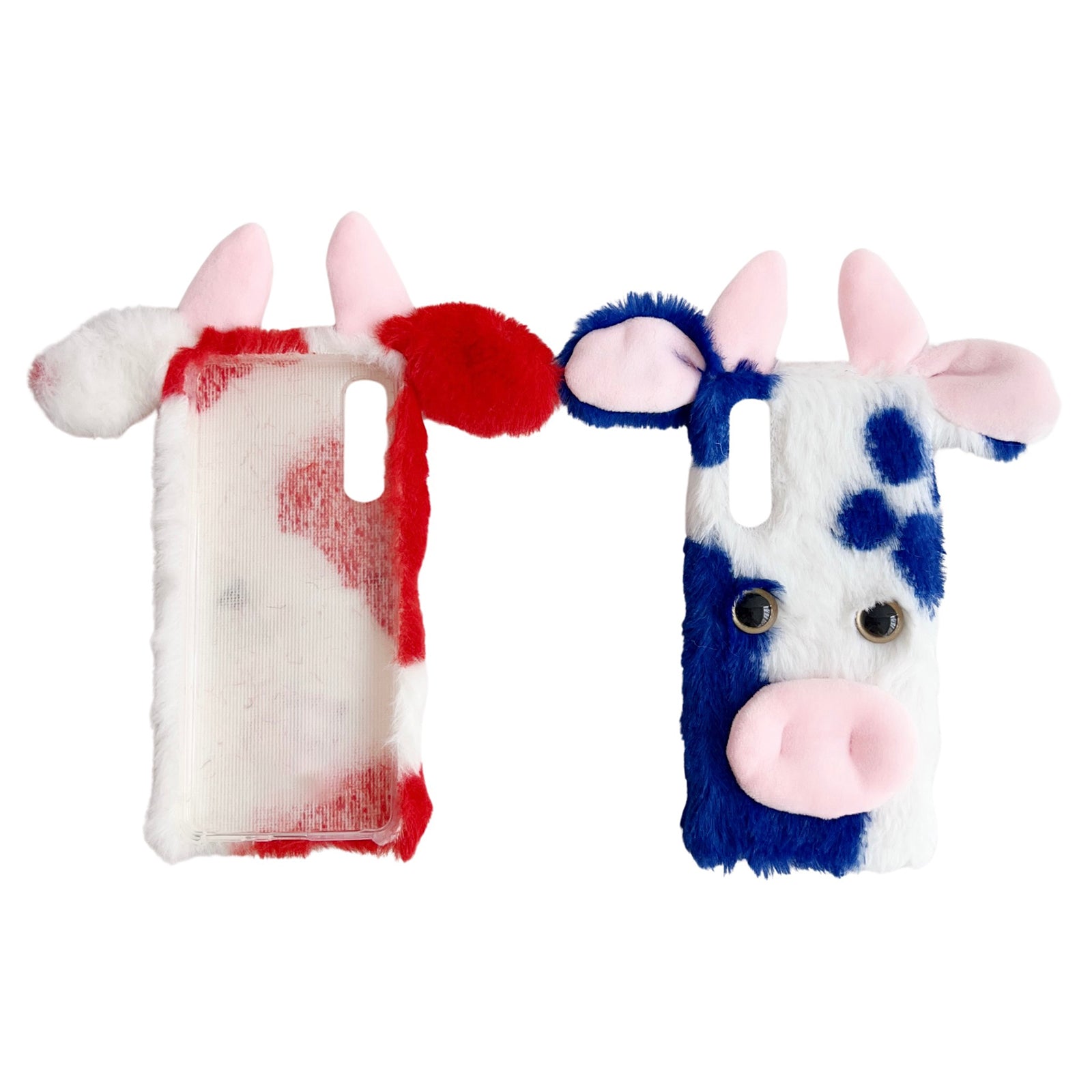 For Sony Xperia 10 V Case Fluffy Cows Ear Soft TPU Slim Phone Case