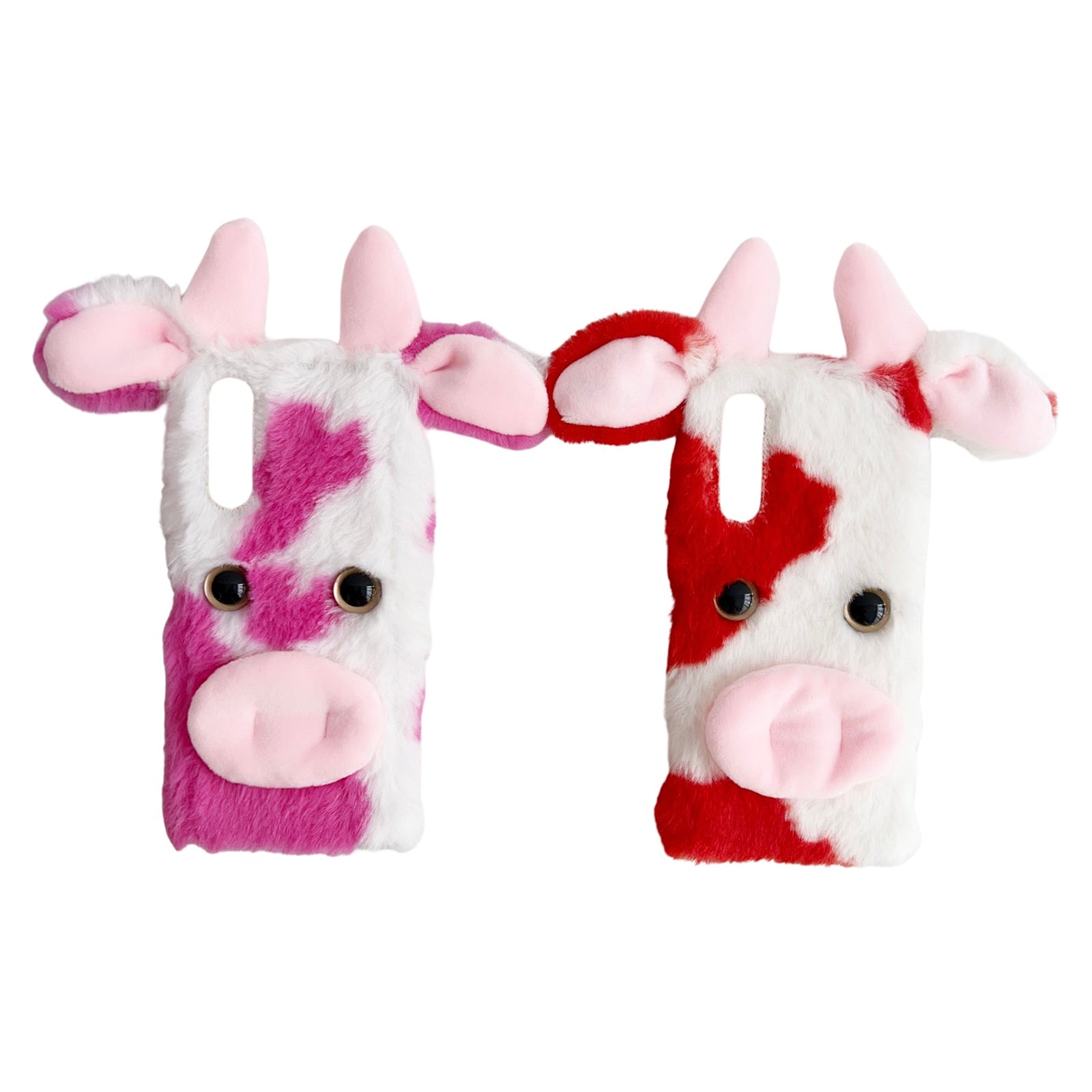 For Sony Xperia 10 V Case Fluffy Cows Ear Soft TPU Slim Phone Case