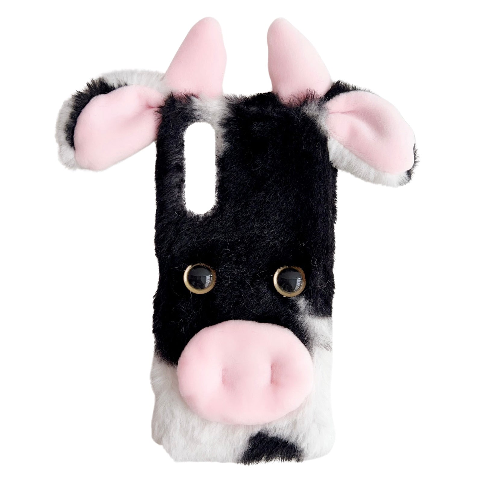 For Sony Xperia 10 V Case Fluffy Cows Ear Soft TPU Slim Phone Case