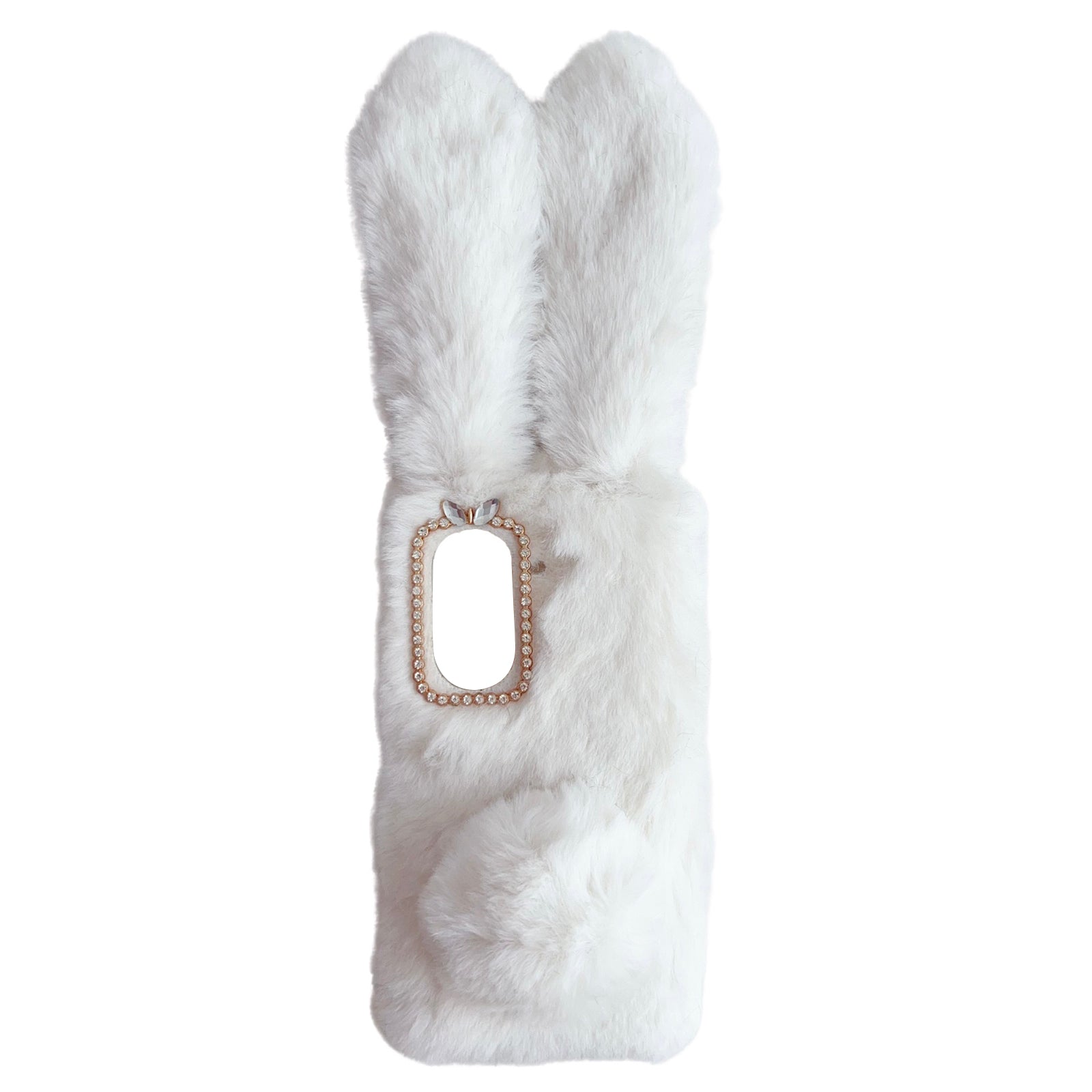 For Asus Zenfone 9 5G Phone Case Bunny Ears Furry Hairball Soft TPU Cover