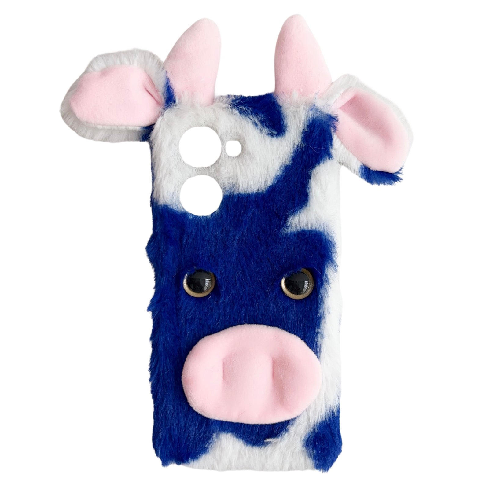 For vivo Y100i 5G TPU Case Cow Ear Fluffy Back Protective Phone Cover