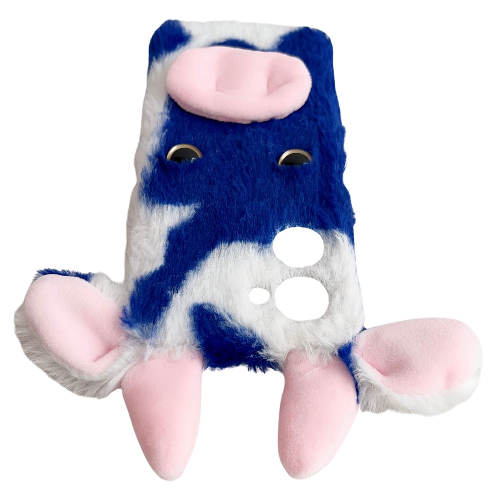 For vivo Y100i 5G TPU Case Cow Ear Fluffy Back Protective Phone Cover