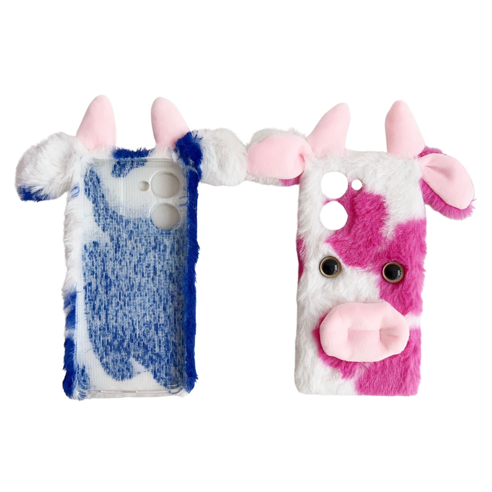 For vivo Y100i 5G TPU Case Cow Ear Fluffy Back Protective Phone Cover