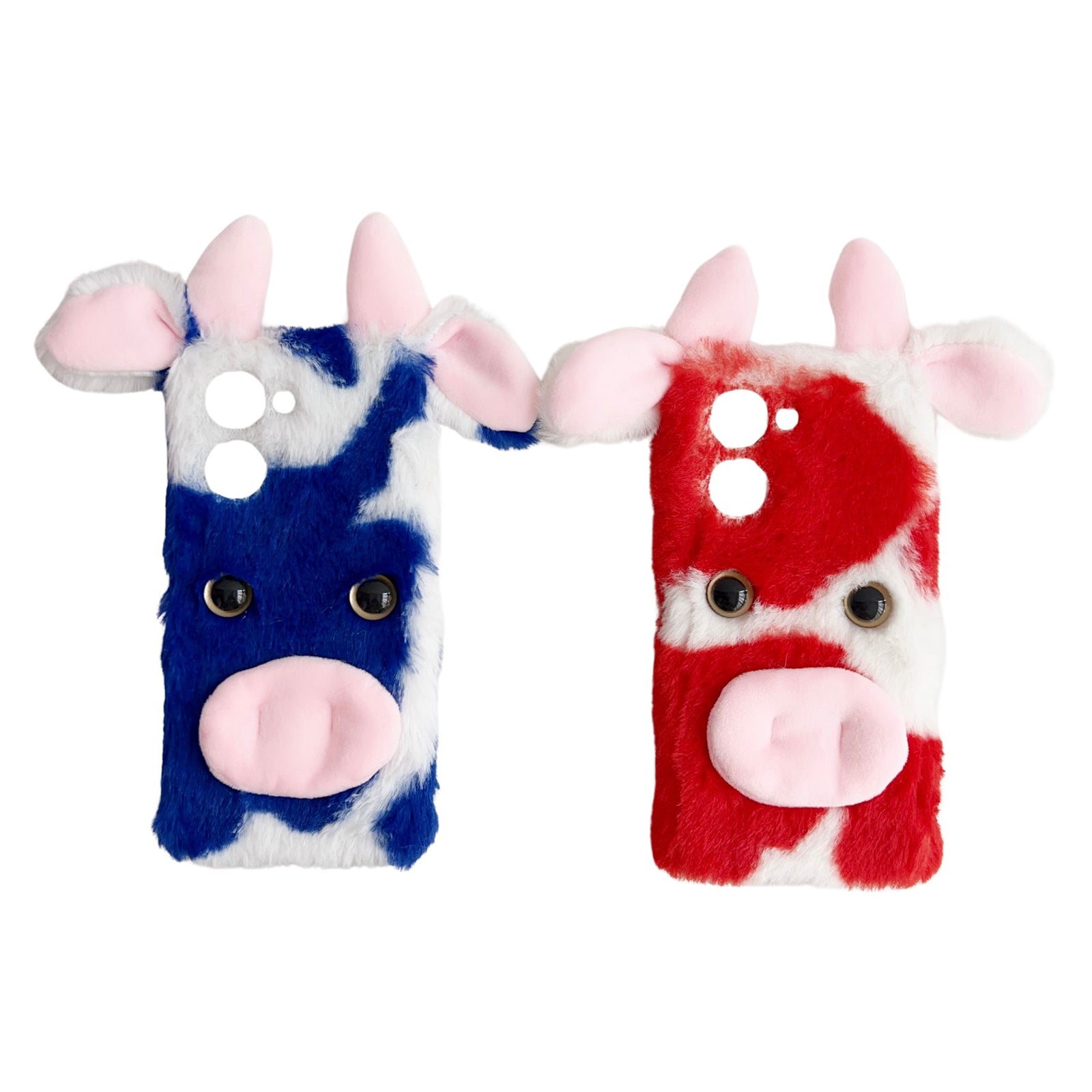 For vivo Y100i 5G TPU Case Cow Ear Fluffy Back Protective Phone Cover