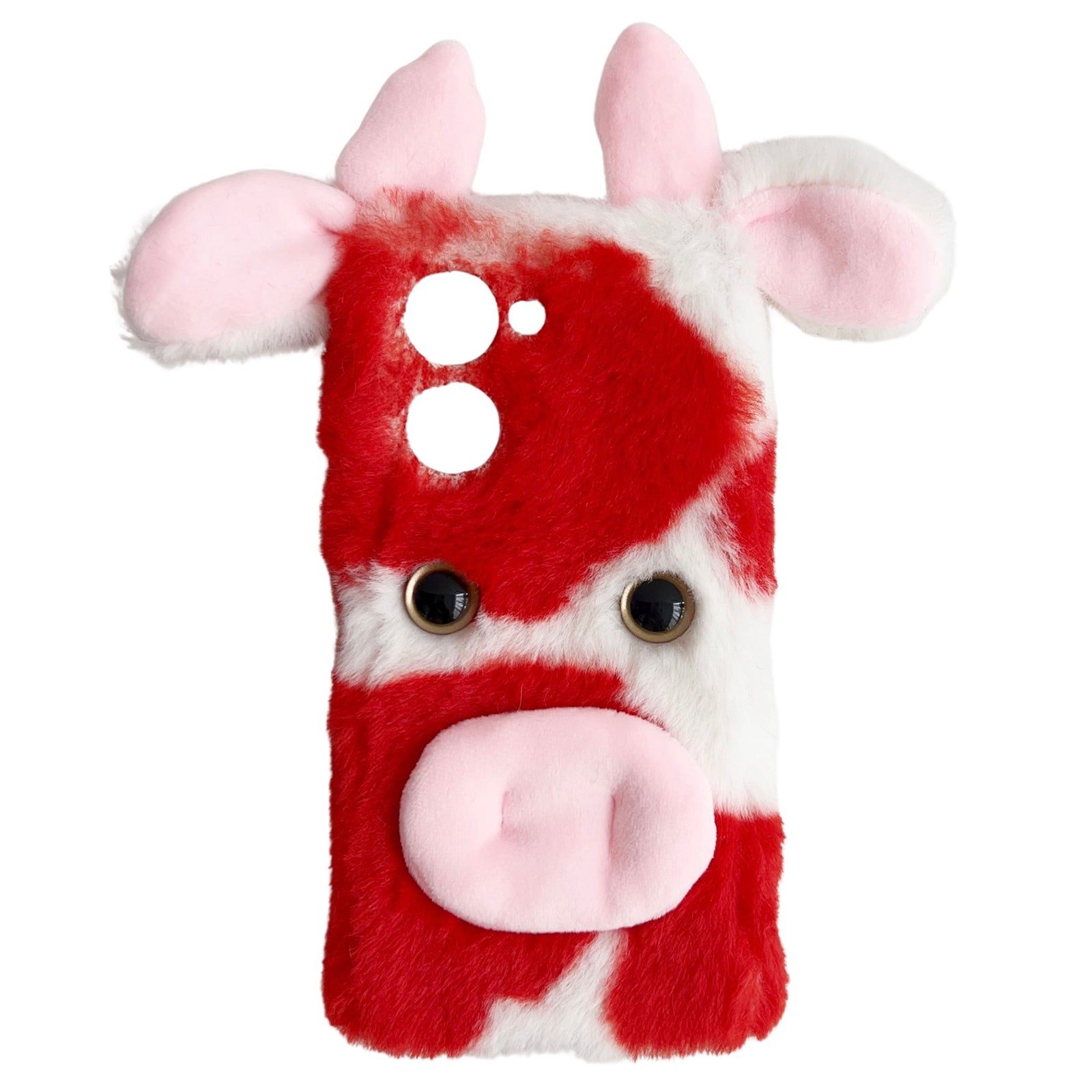 For vivo Y100i 5G TPU Case Cow Ear Fluffy Back Protective Phone Cover