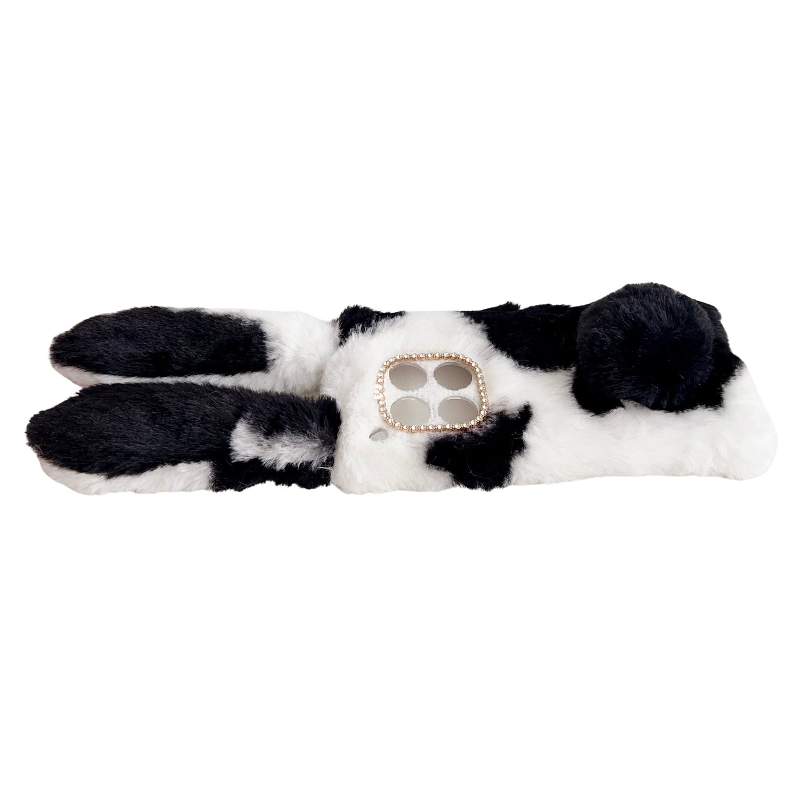 For OnePlus 12 5G Case Fluffy Cows Ear Shockproof Soft TPU Phone Cover