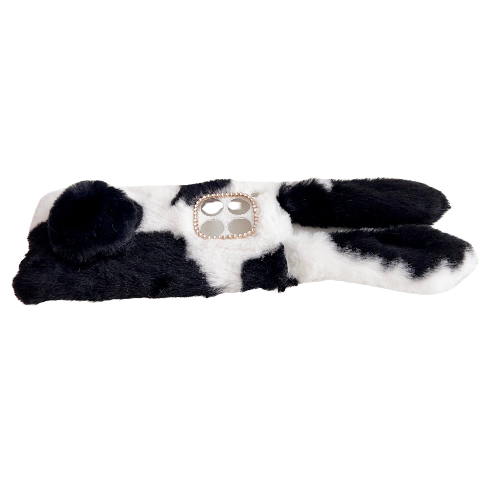 For OnePlus 12 5G Case Fluffy Cows Ear Shockproof Soft TPU Phone Cover