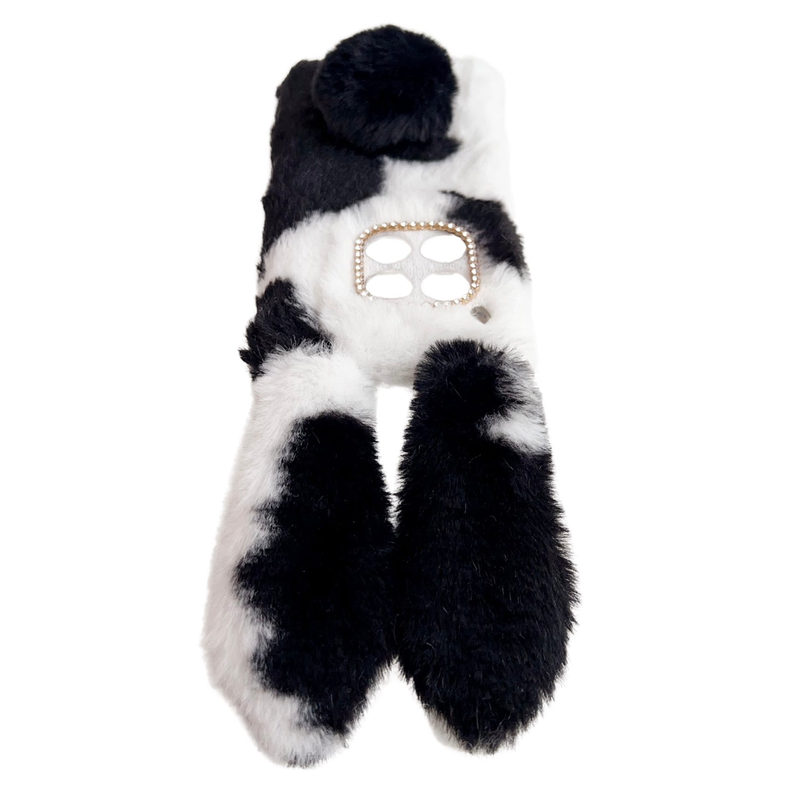 For OnePlus 12 5G Case Fluffy Cows Ear Shockproof Soft TPU Phone Cover