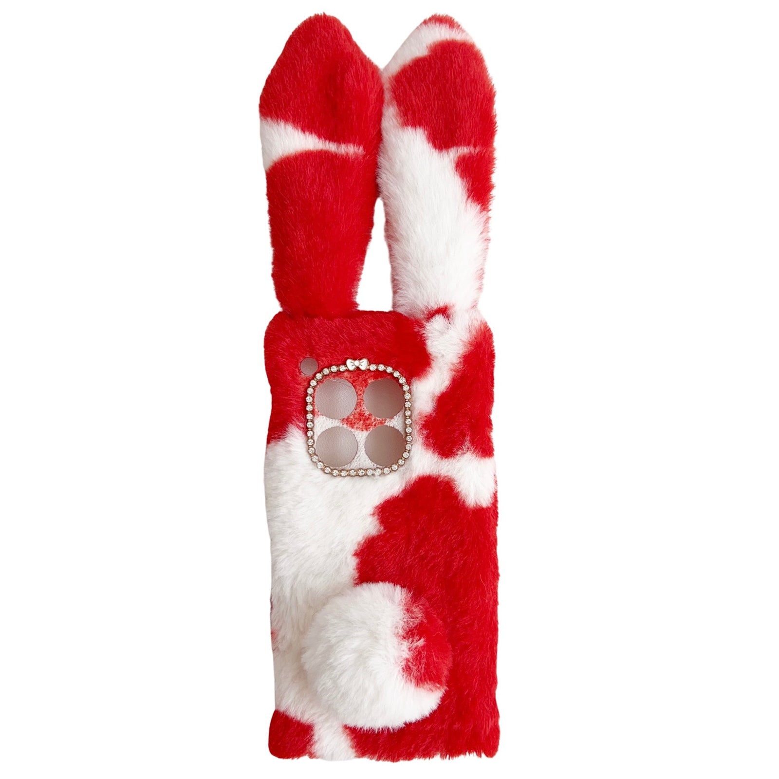 For OnePlus 12 5G Case Fluffy Cows Ear Shockproof Soft TPU Phone Cover