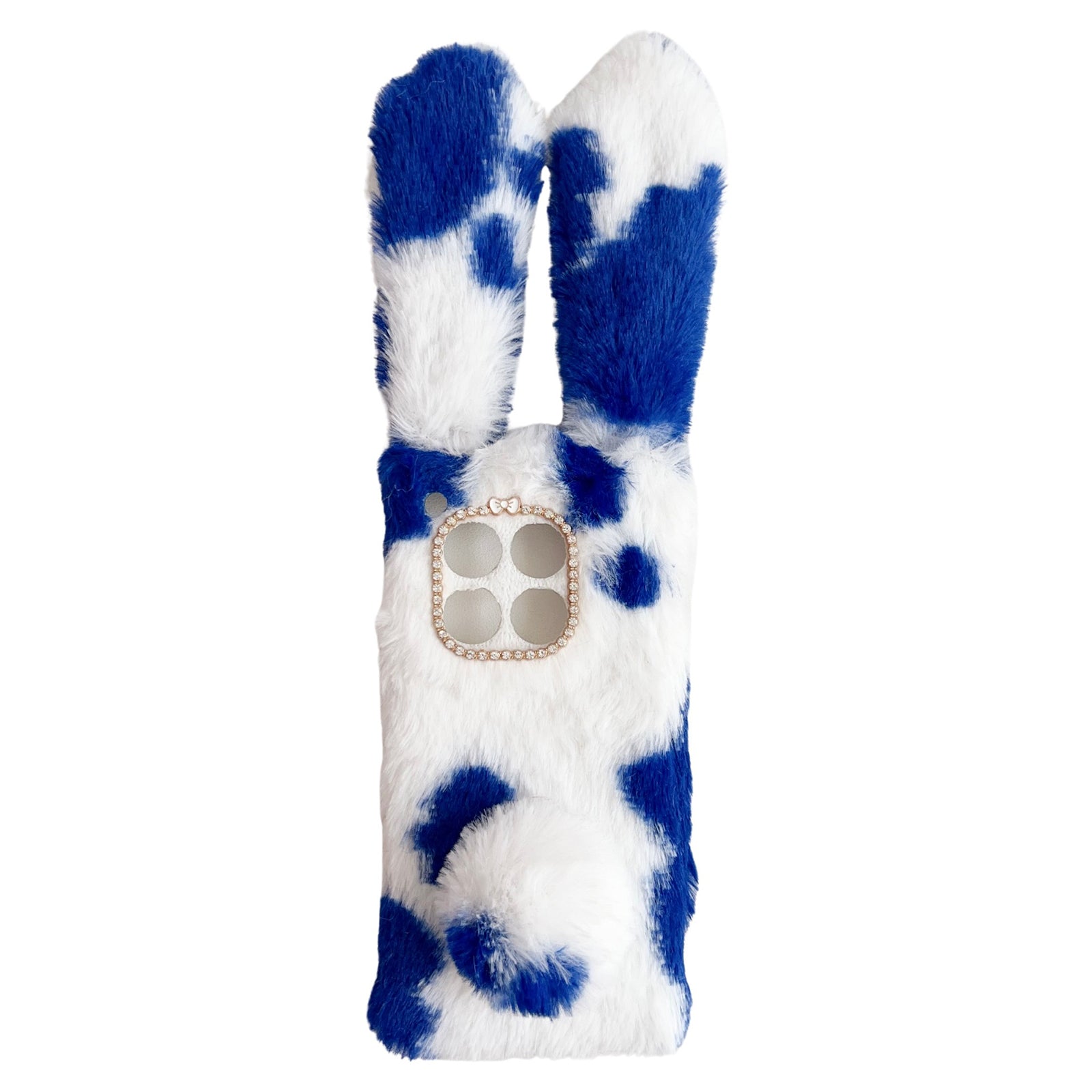For OnePlus 12 5G Case Fluffy Cows Ear Shockproof Soft TPU Phone Cover